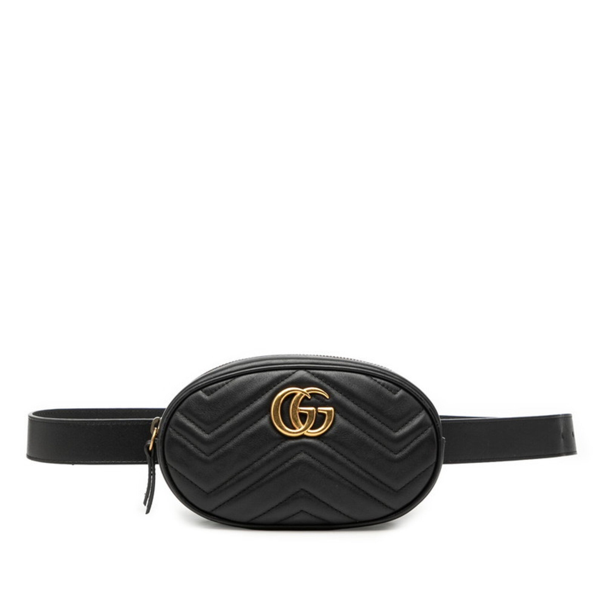 Gucci Black Leather Sling Bag (Pre-Owned)