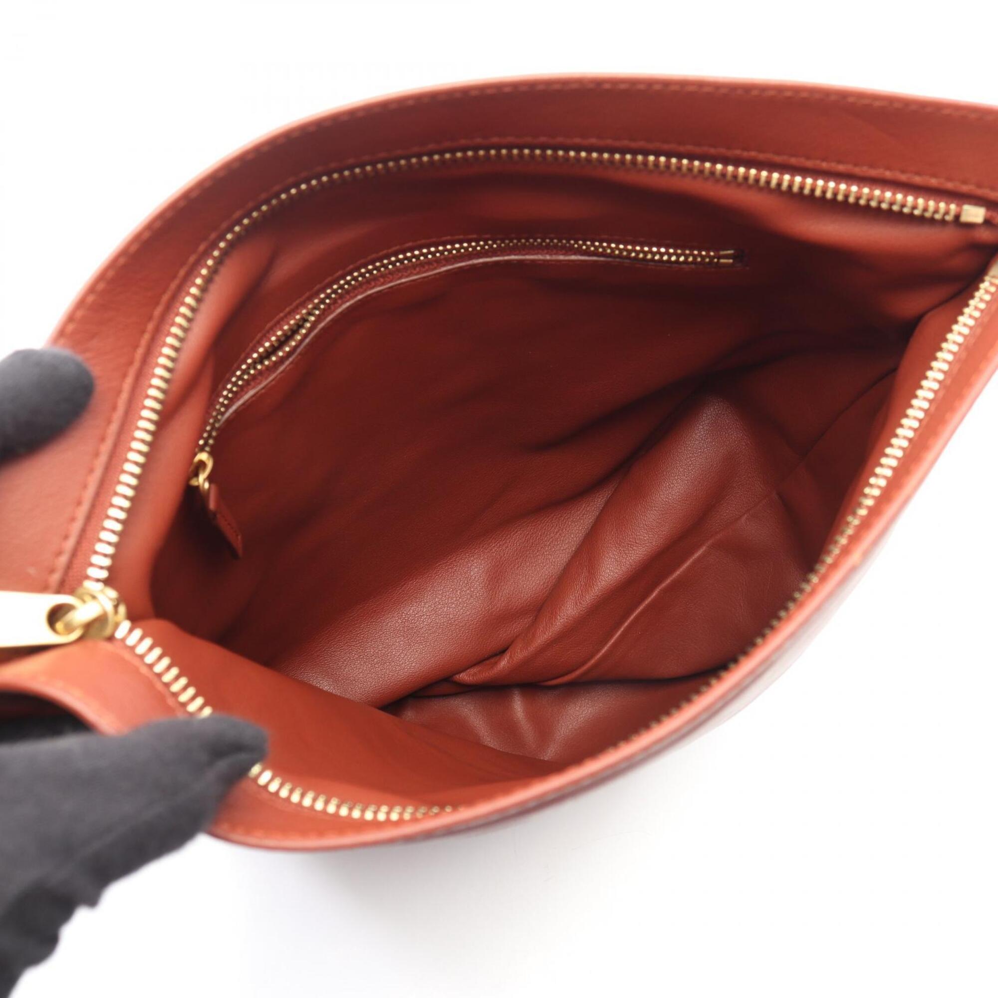 Bottega Veneta Bordeaux Leather Handbag (Pre-Owned)
