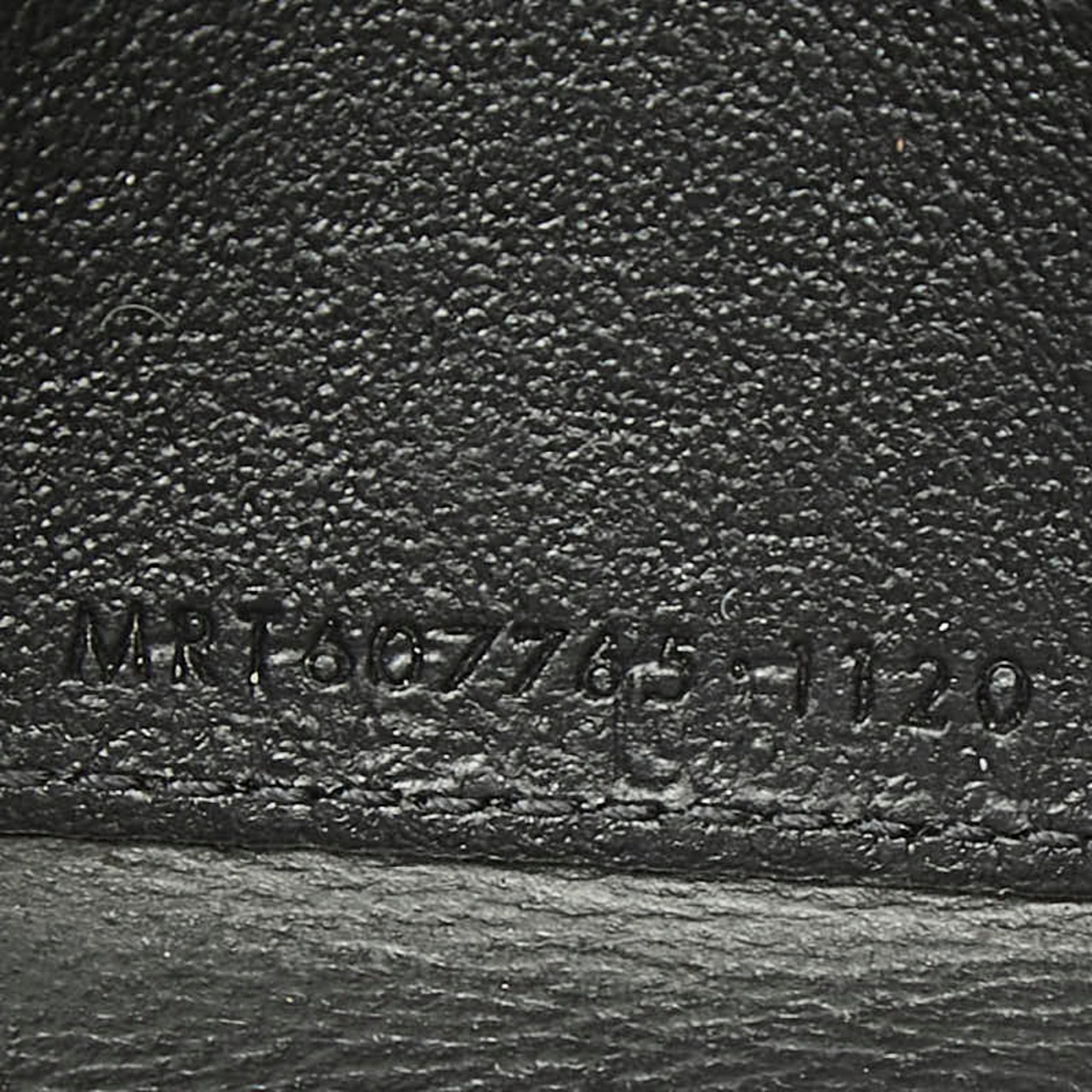 Saint Laurent Silver Black Leather Coin Purse/Coin Case (Pre-Owned)