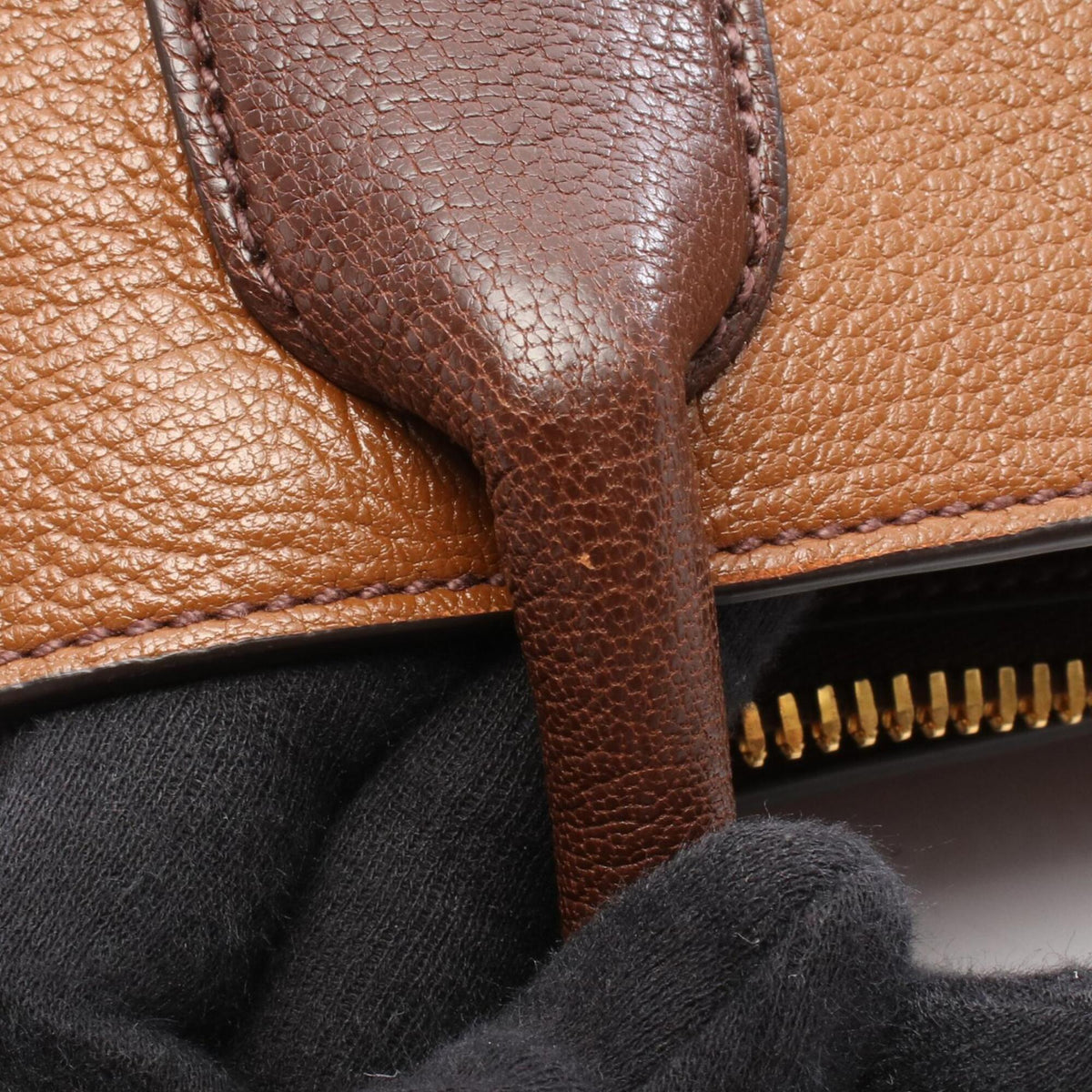 Miu Miu Brown Leather Handbag Tote Bag (Pre-Owned)