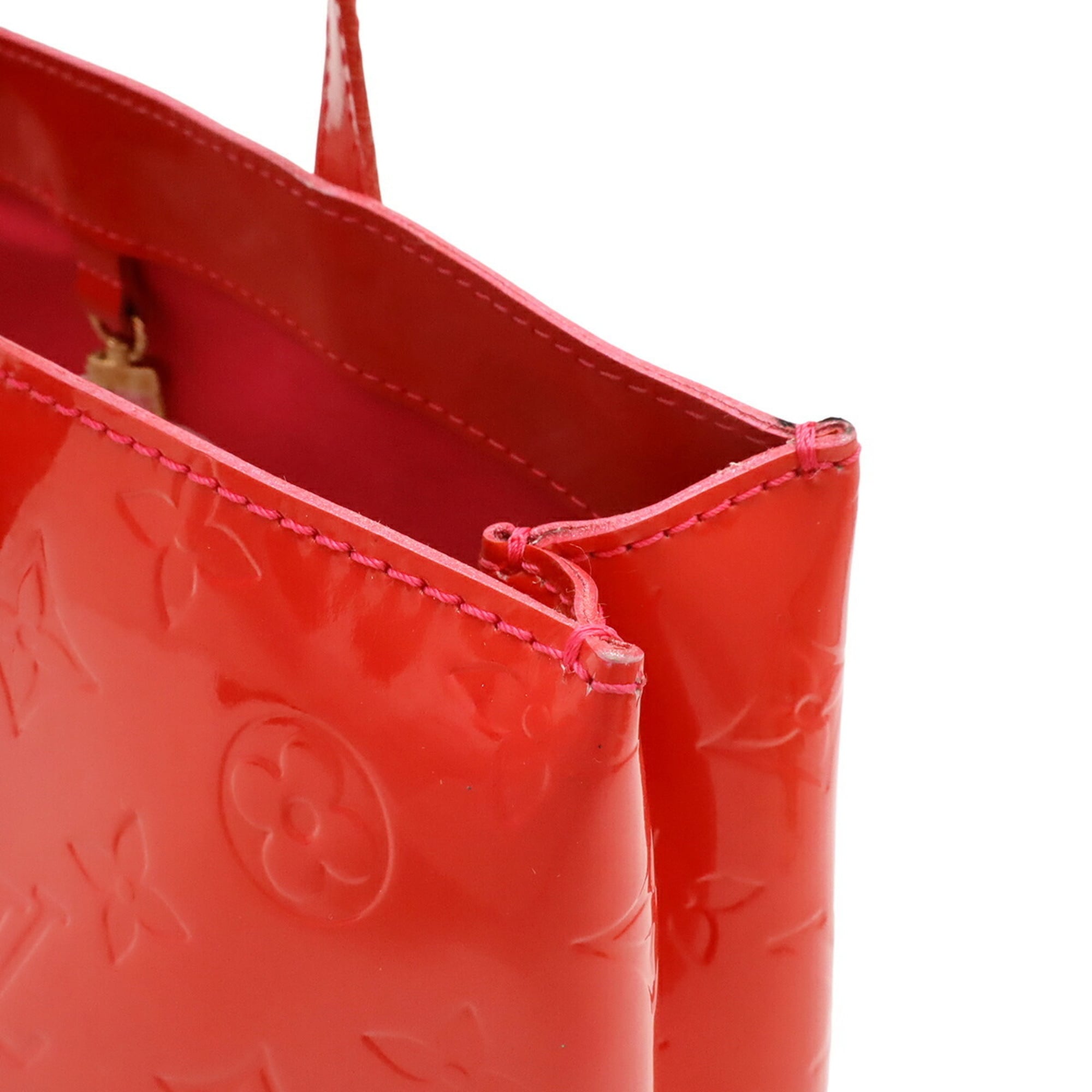 Louis Vuitton Rose Pop Monogram Vernis Handbag Tote Bag (Pre-Owned)