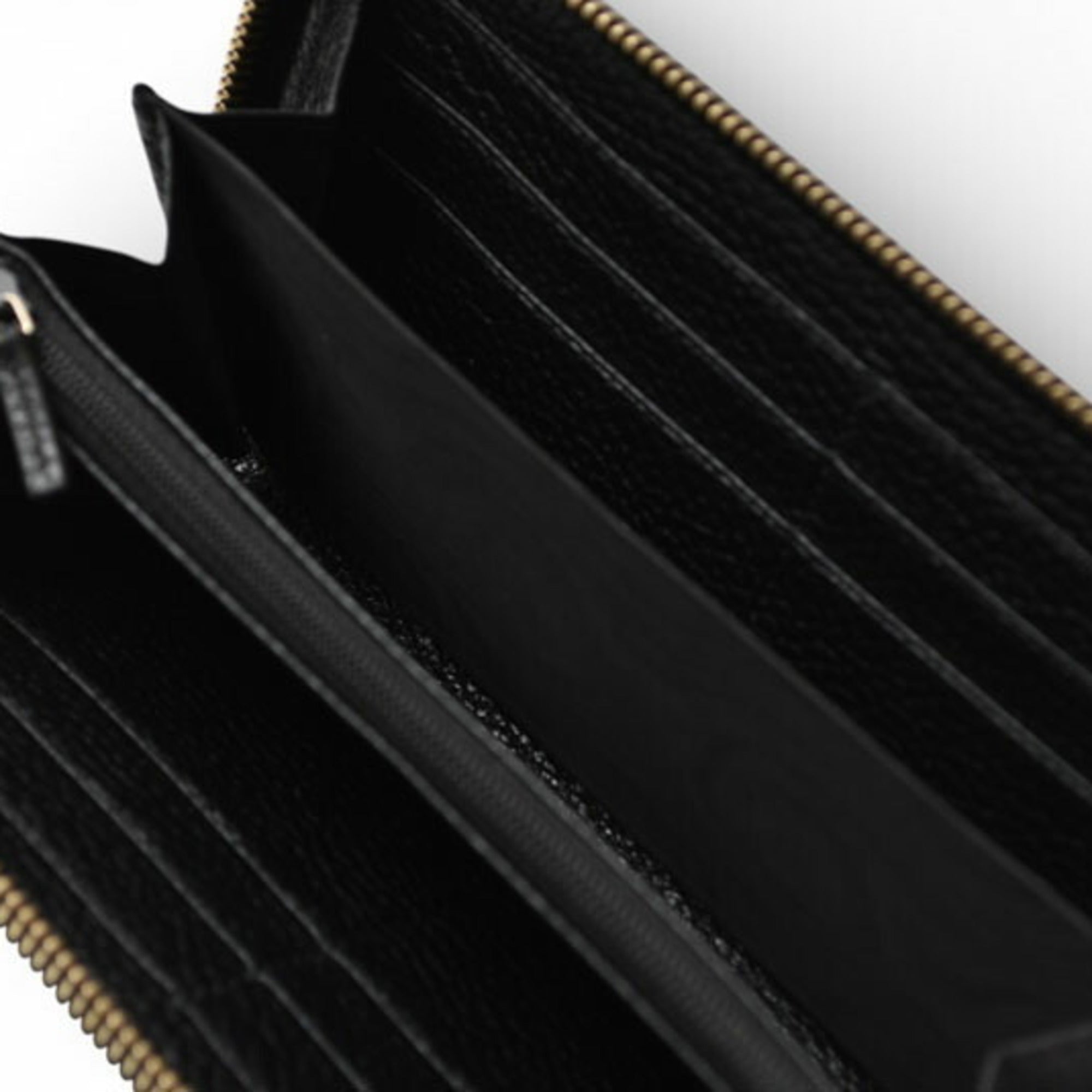Gucci Black Leather Long Wallet (Bi-Fold) (Pre-Owned)
