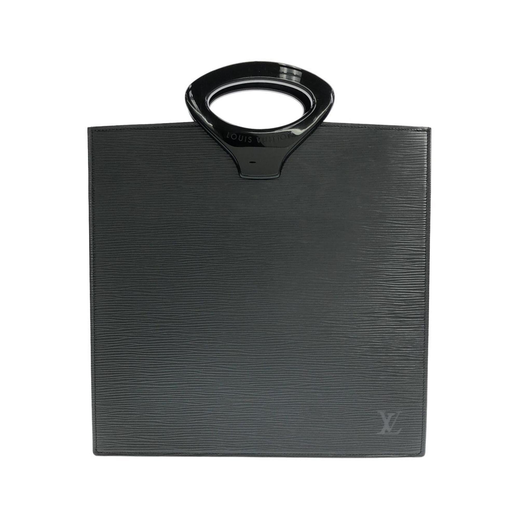 Louis Vuitton Black Leather Handbag (Pre-Owned)