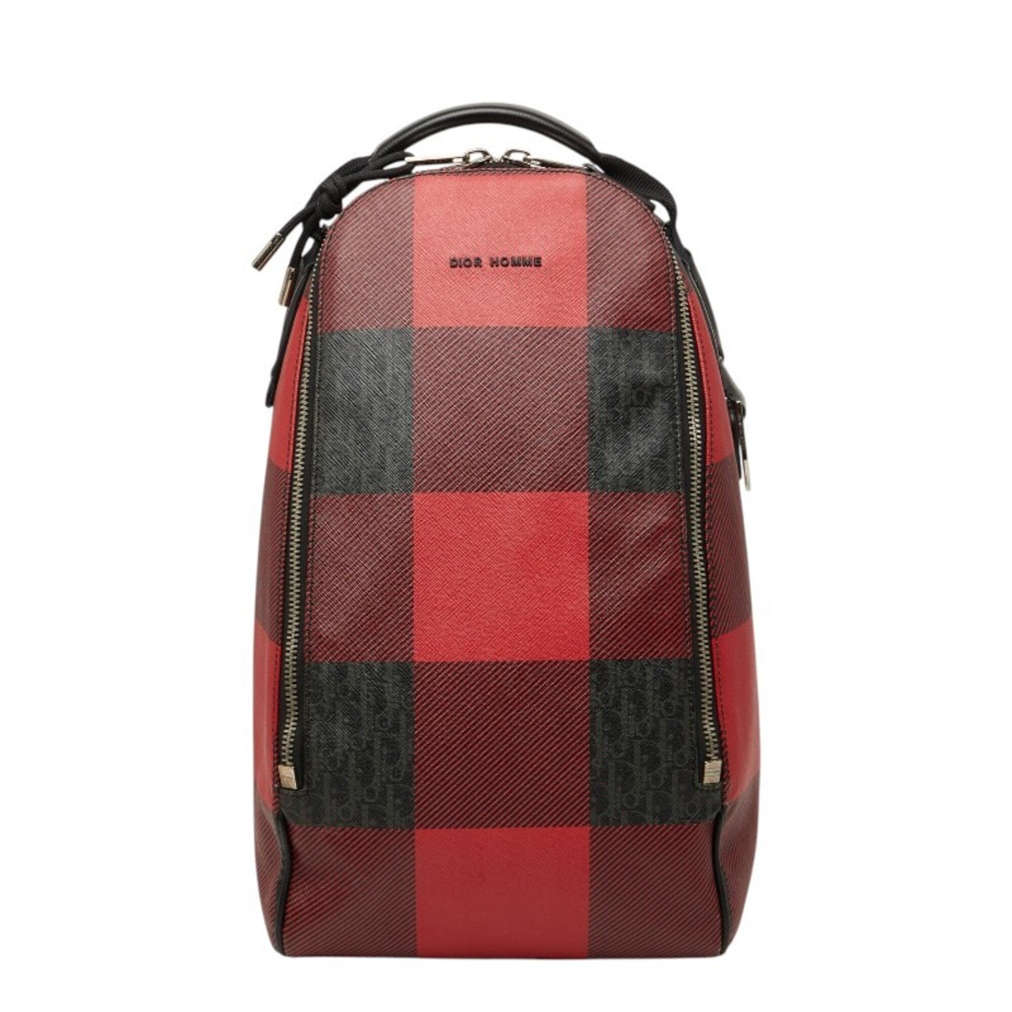 Dior Homme Black Red Color Pvc Leather Shoulder Bag Sling Bag (Pre-Owned)