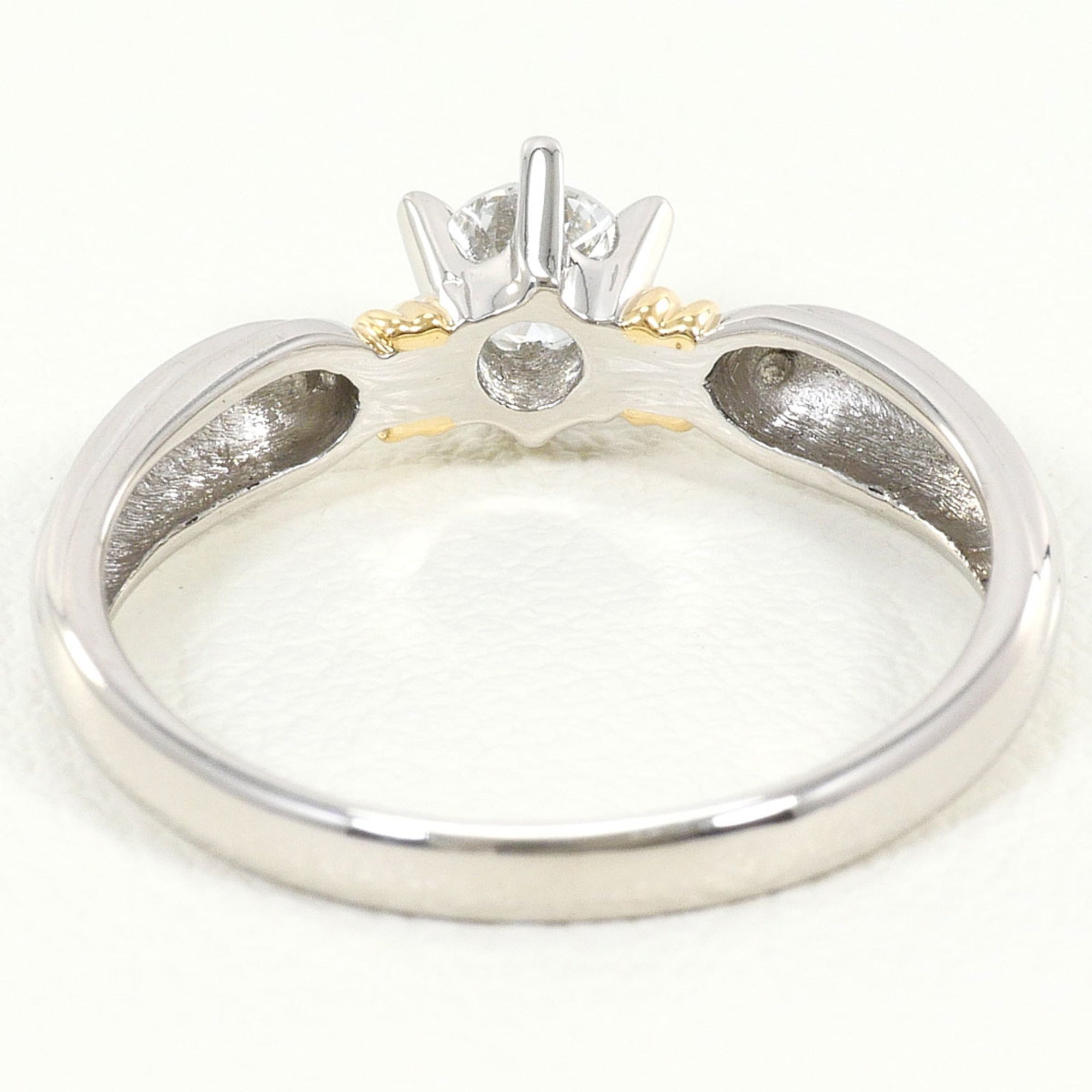 Unbranded Platinum Yellow Gold Yellow Gold (18K) Platinum 900 Band Ring (Pre-Owned)
