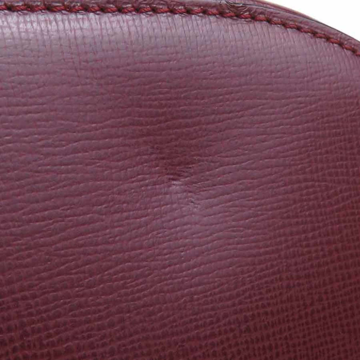 Cartier Burgundy Leather Shoulder Bag (Pre-Owned)