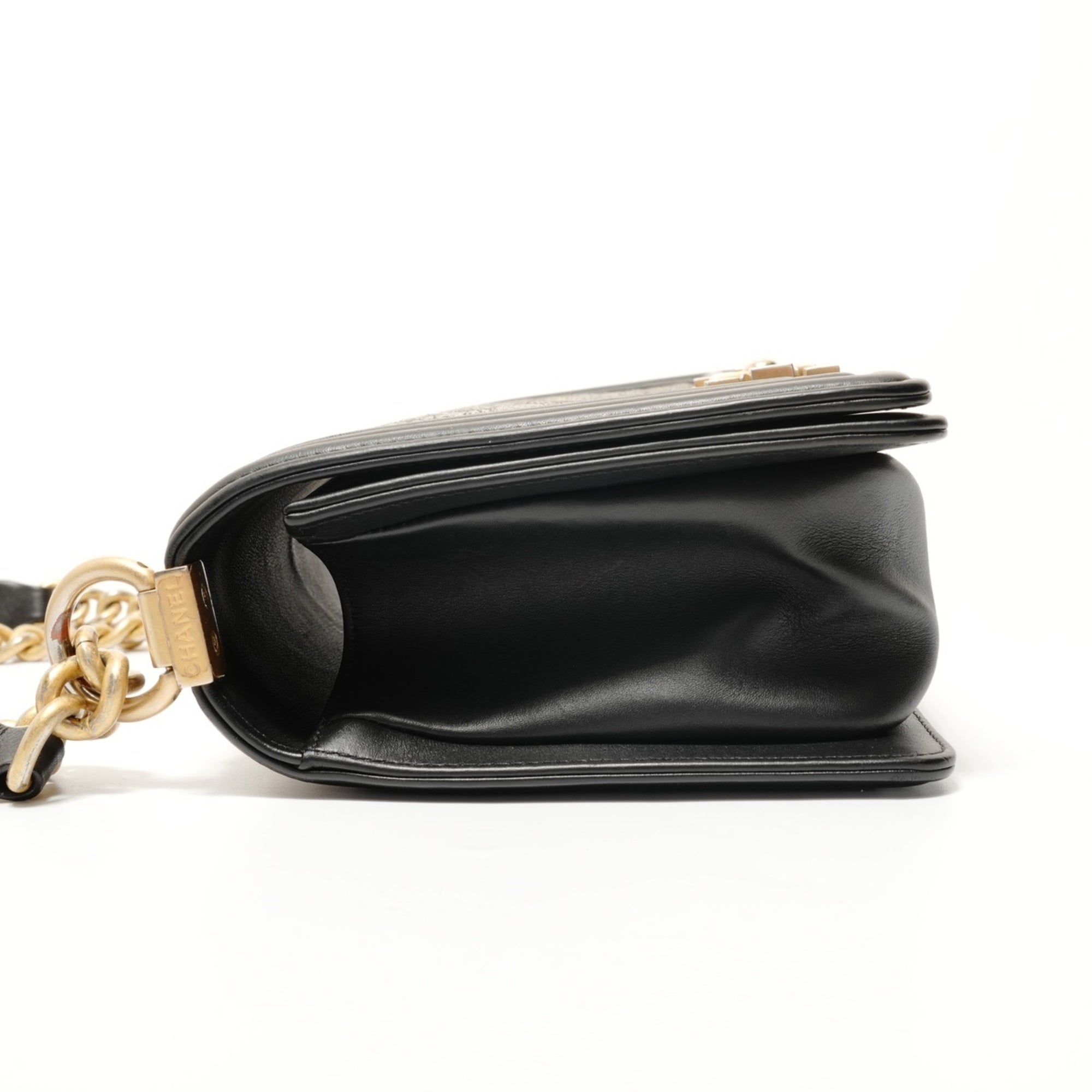 Chanel Boy Chanel Metallic Shoulder Bag (Pre-Owned)