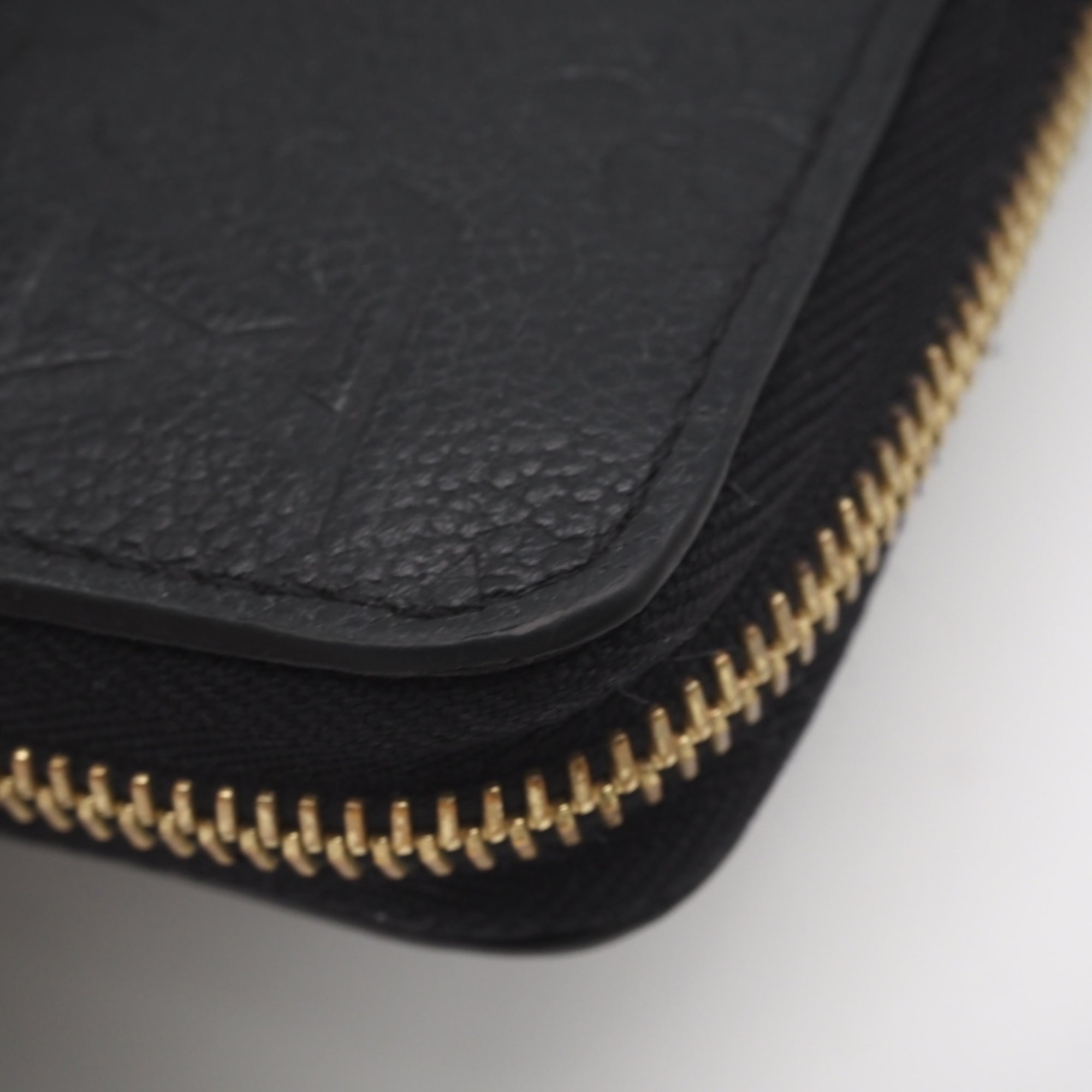 Louis Vuitton Monogram Empreinte Black Noir Leather Long Wallet (Bi-Fold) (Pre-Owned)