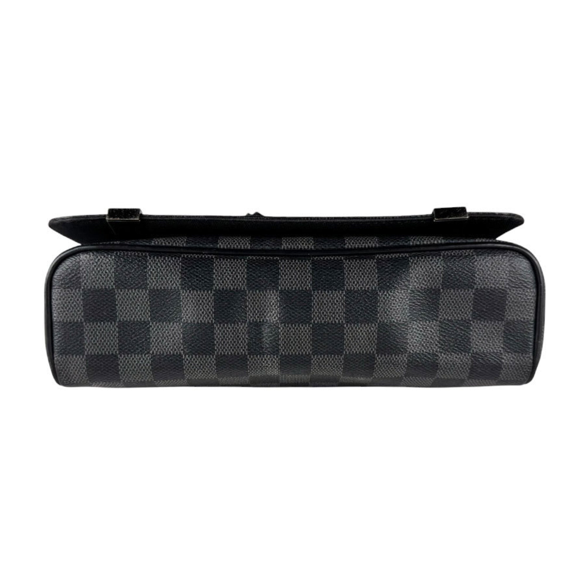 Louis Vuitton Black Damier Graphite Damier Graphite Shoulder Bag (Pre-Owned)