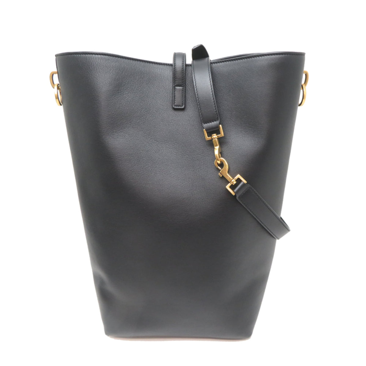 Saint Laurent Black Leather Shoulder Bag (Pre-Owned)
