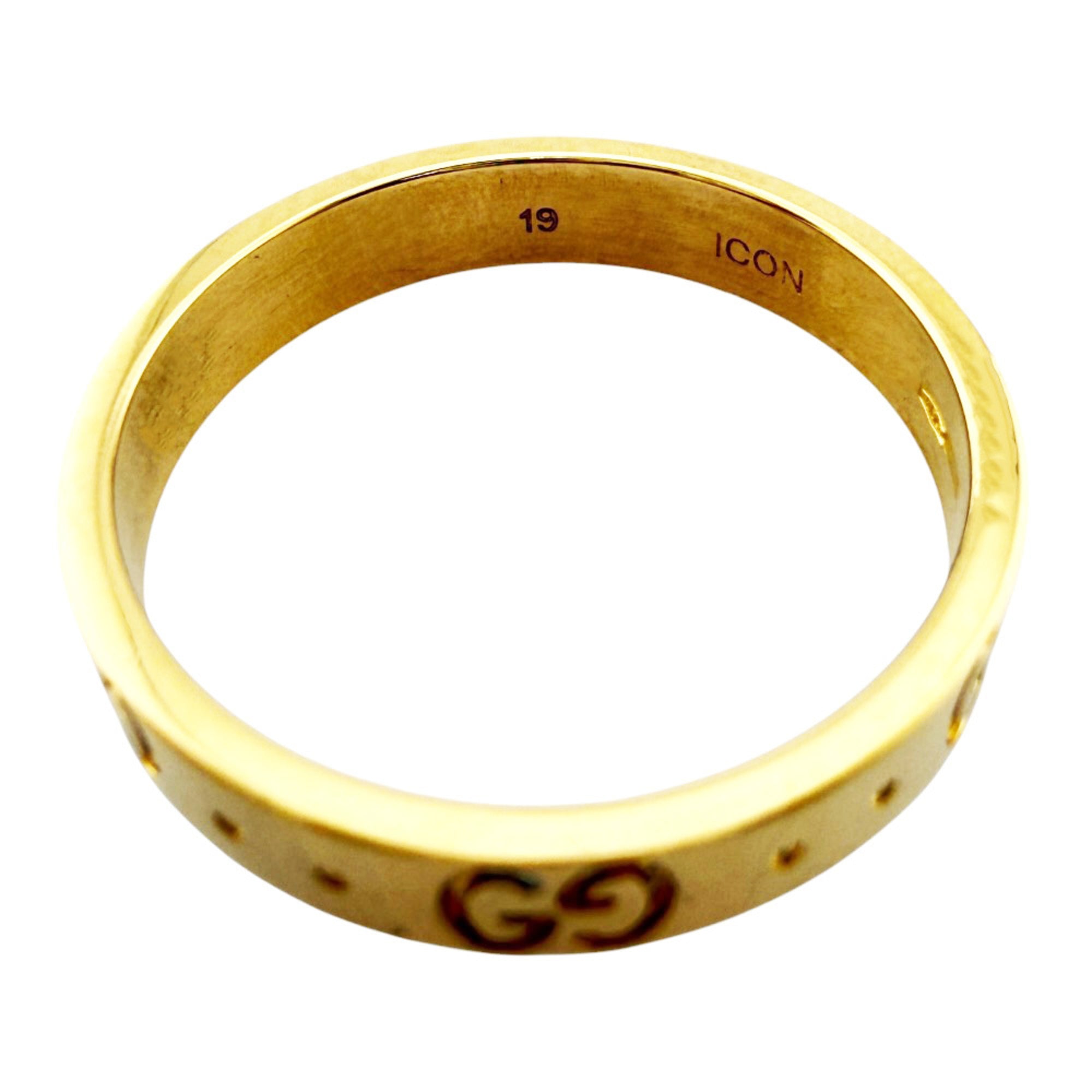 Gucci Icon Gold Yellow Gold (18K) Band Ring (Pre-Owned)