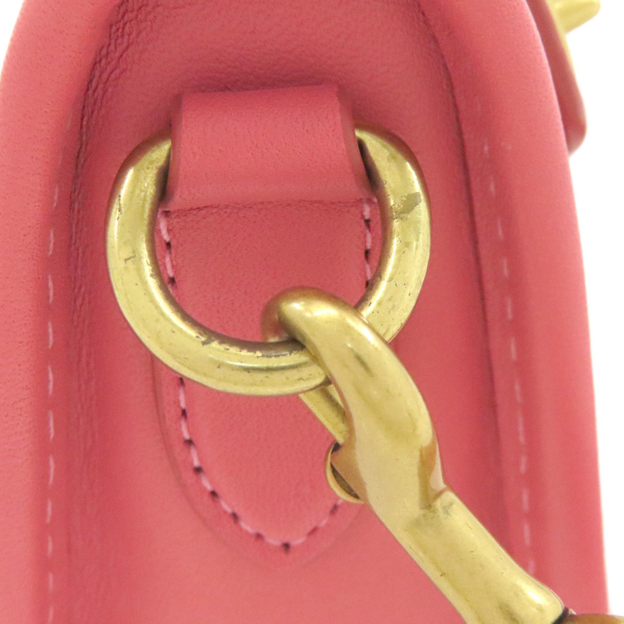Coach Pink Leather Handbag (Pre-Owned)