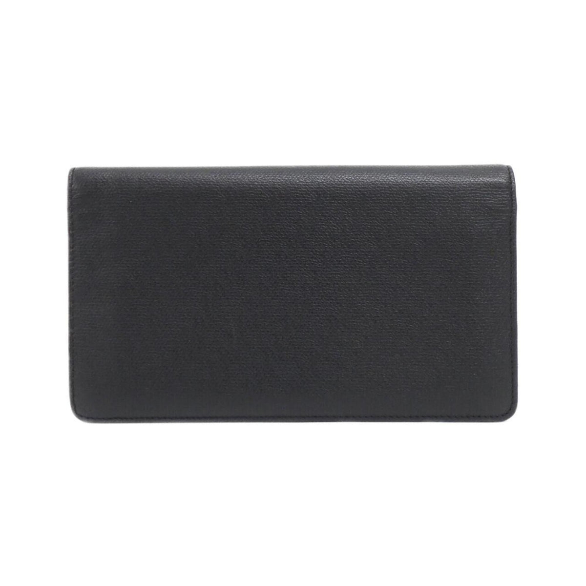 Chanel Black Leather Long Wallet (Bi-Fold) (Pre-Owned)