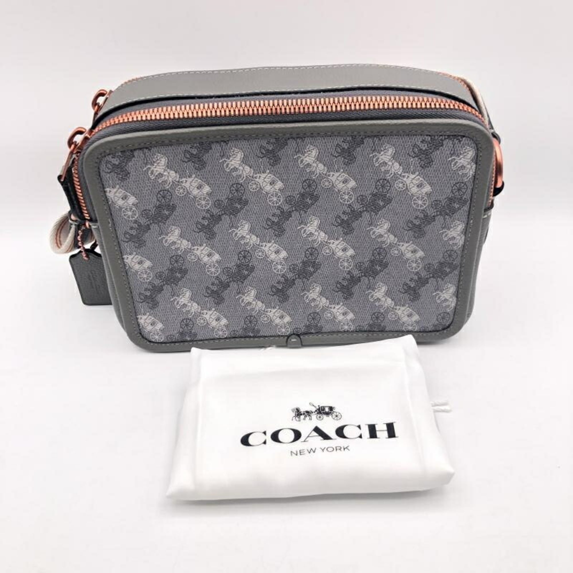 Coach Gray Shoulder Bag (Pre-Owned)