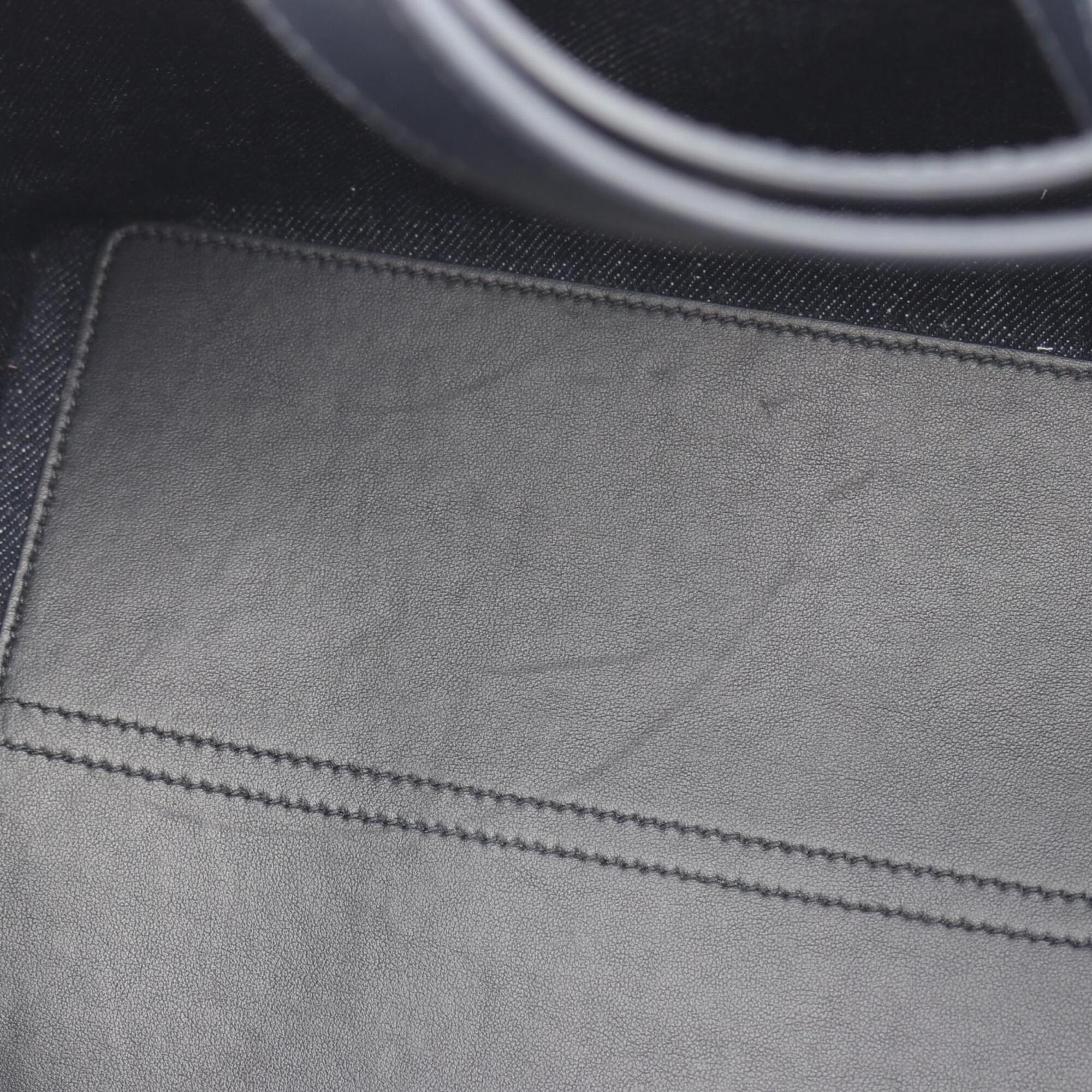 Christian Dior Navy Denim Handbag Pouch (Pre-Owned)