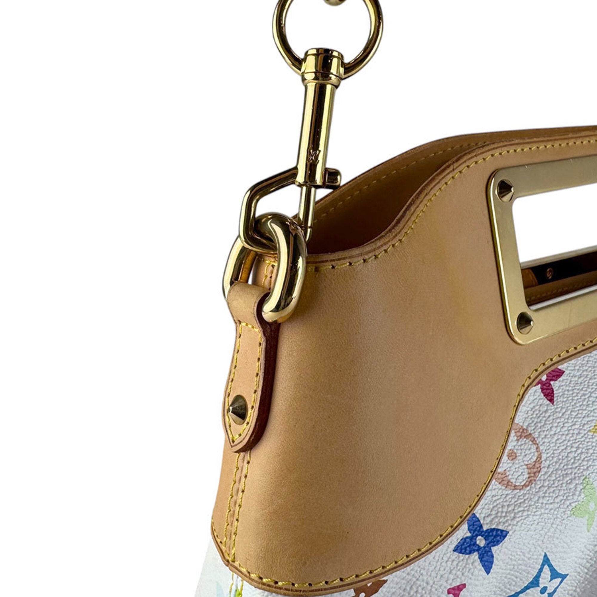 Louis Vuitton Blanc Multi-Color Monogram Multicolore Handbag Shoulder Bag (Pre-Owned)