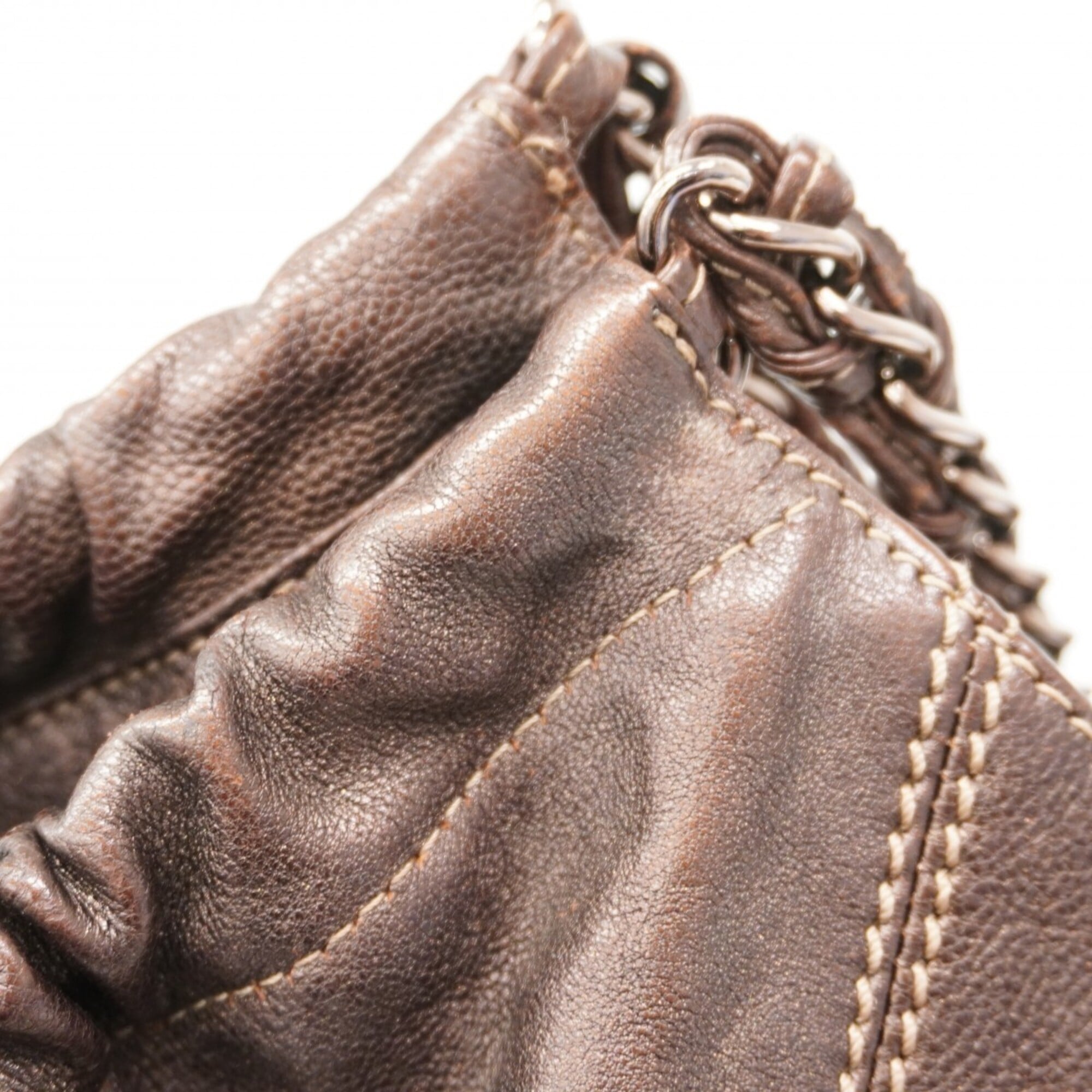 Chanel Brown Leather Tote Bag (Pre-Owned)