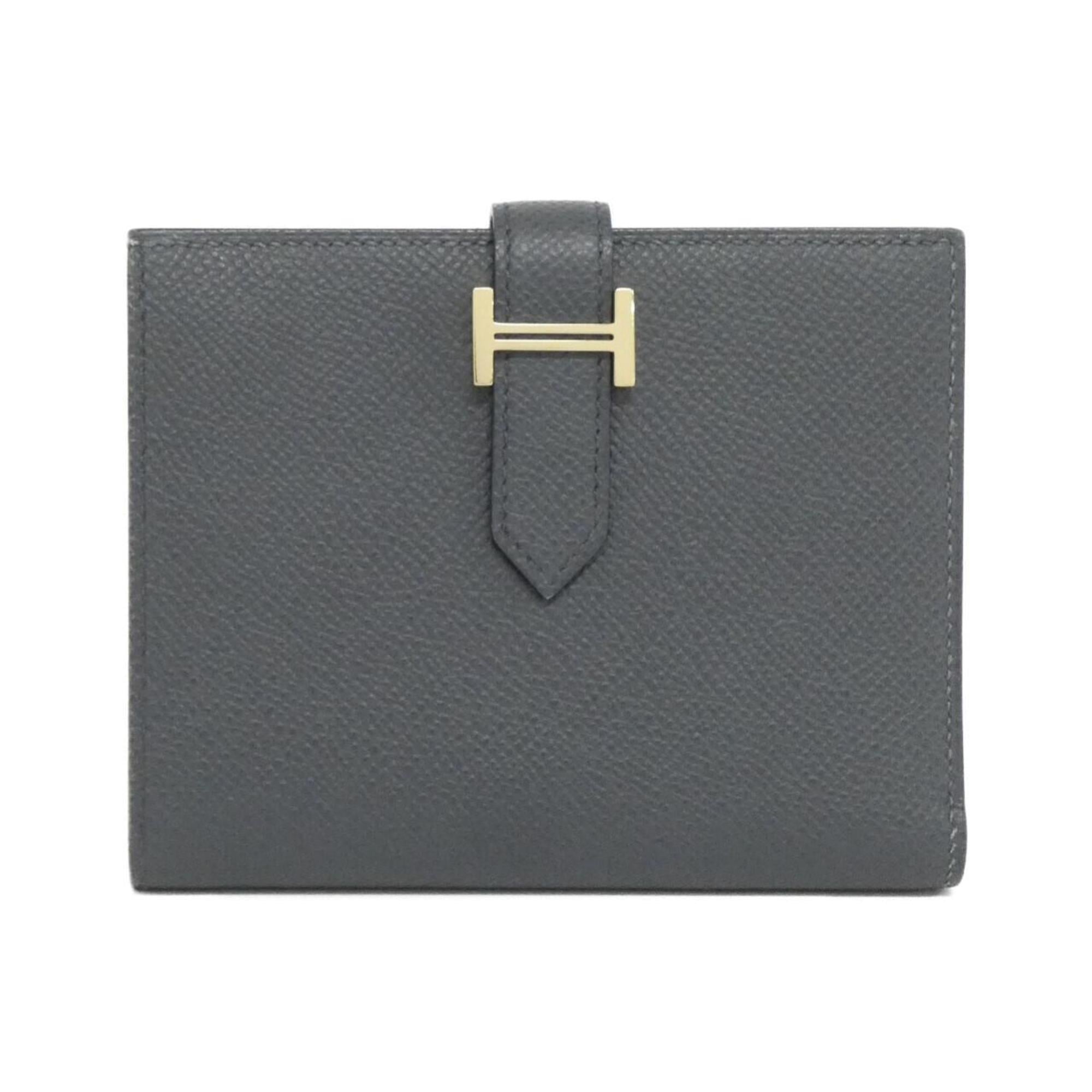 Hermes Vert Epsom Leather Middle Wallet (Tri-Fold) (Pre-Owned)