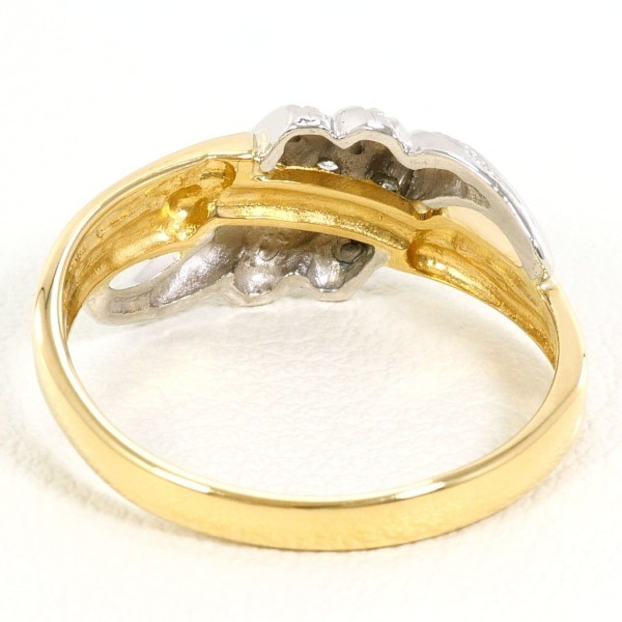 Unbranded Platinum Yellow Gold Yellow Gold (18K) Platinum 900 Band Ring (Pre-Owned)