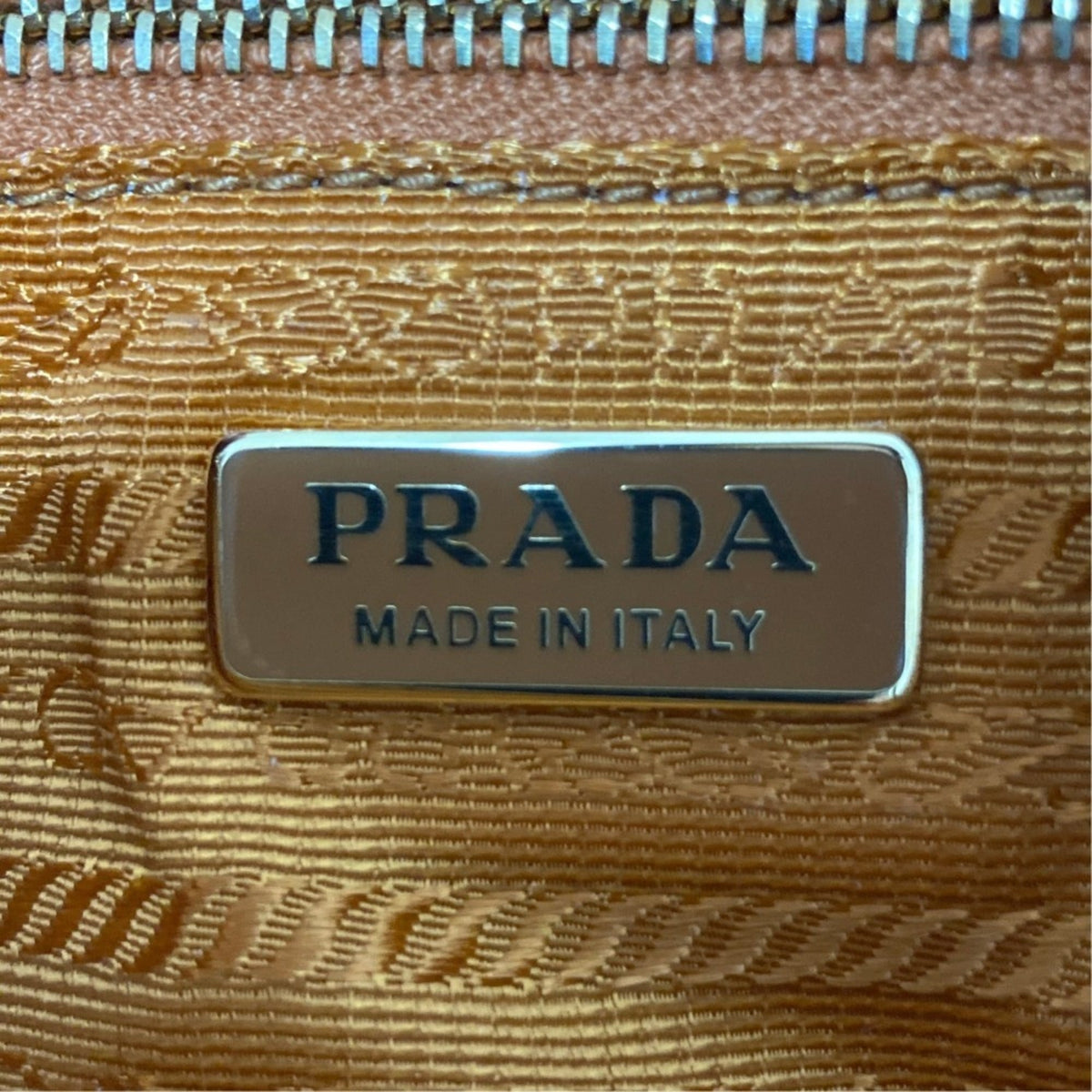 Prada Brown Leather Handbag Pouch Shoulder Bag (Pre-Owned)
