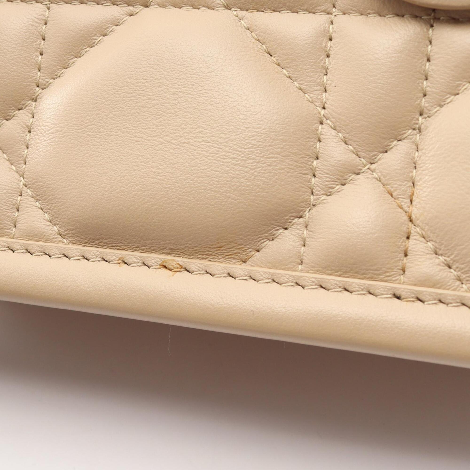 Christian Dior Beige Leather Handbag (Pre-Owned)