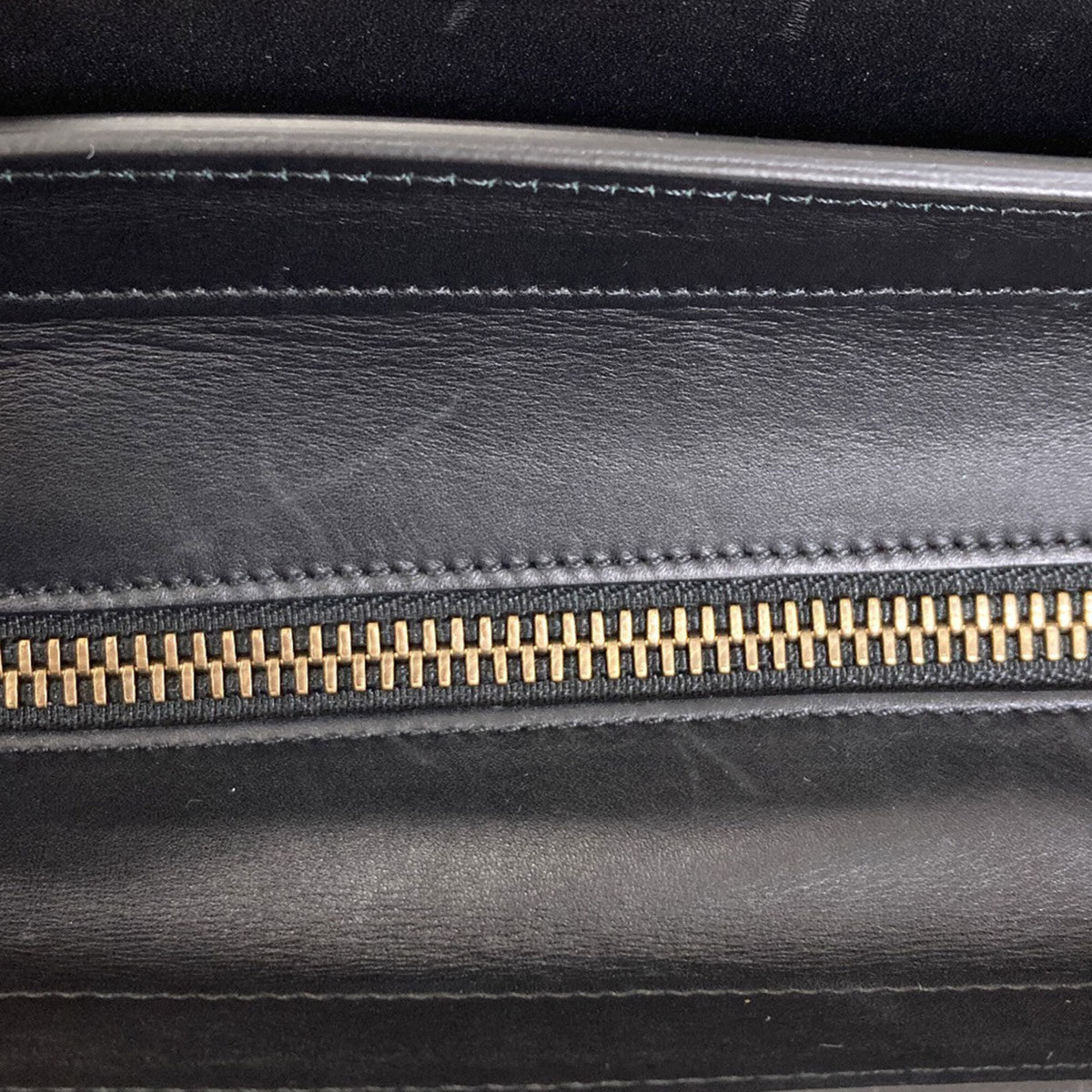 Celine Black Gray Red Color Leather Handbag (Pre-Owned)
