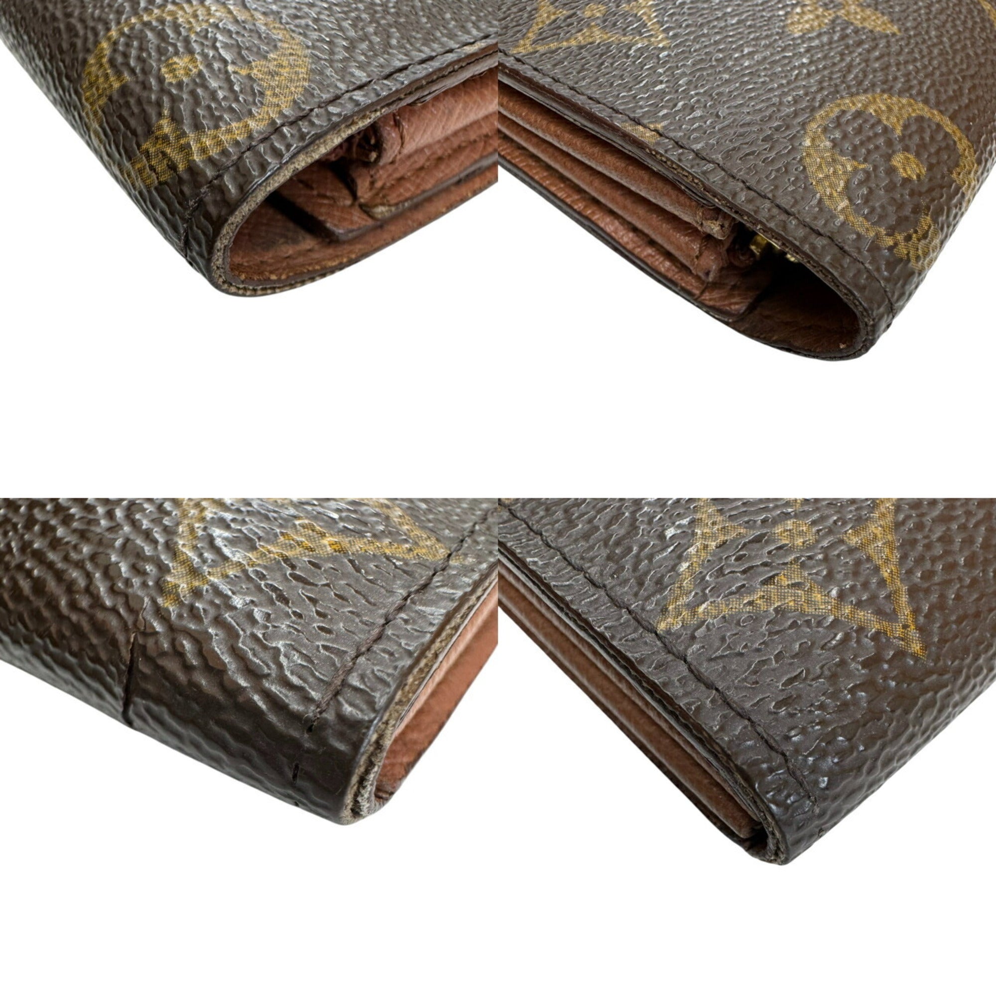 Louis Vuitton Brown Monogram Long Wallet (Bi-Fold) (Pre-Owned)