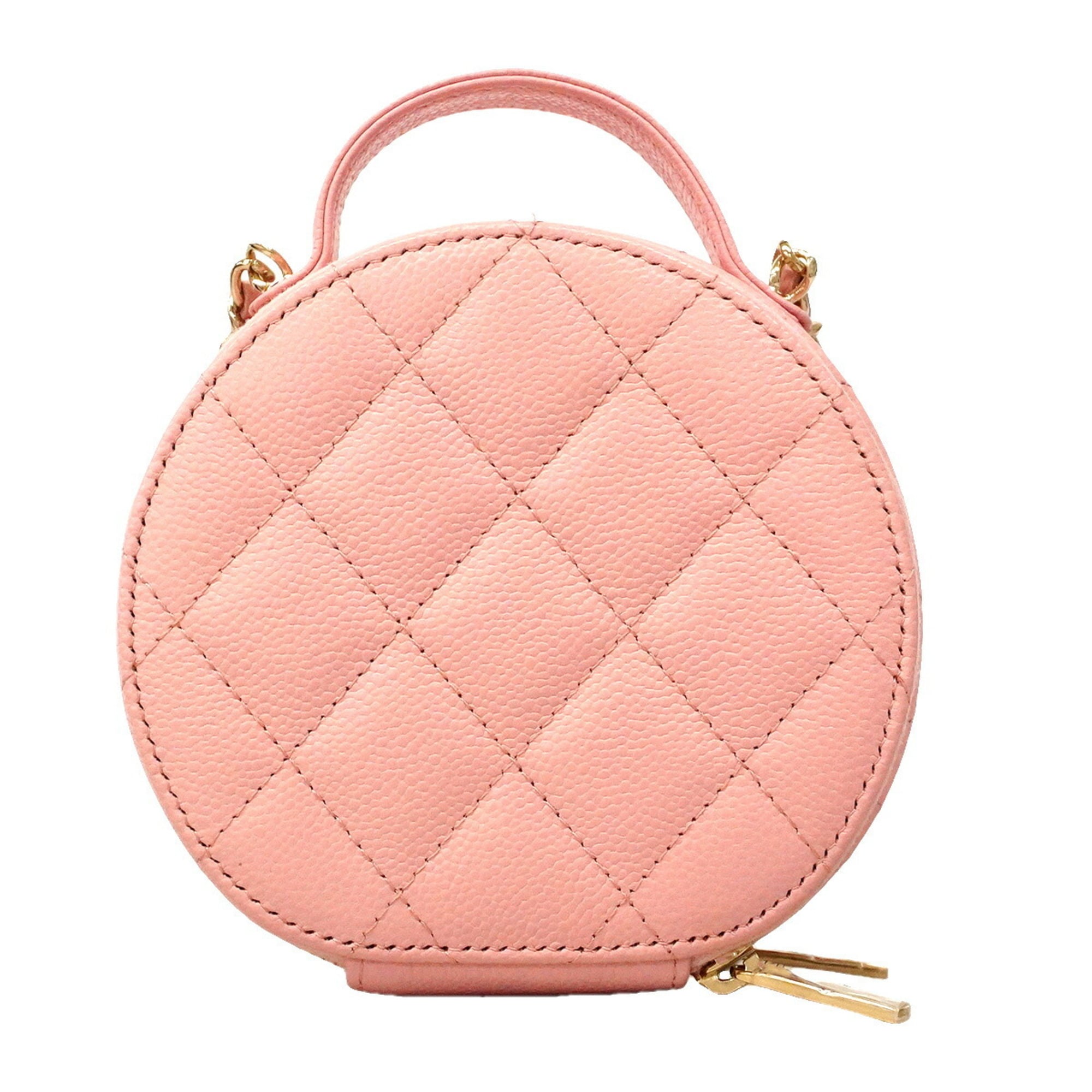 Chanel Pink Grained Calfskin Handbag (Pre-Owned)