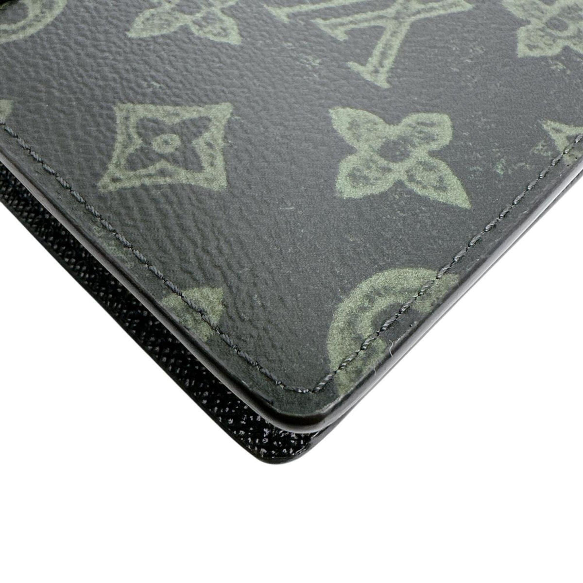 Louis Vuitton Dark Green Galle Monogram Or Monogram Long Wallet (Bi-Fold) (Pre-Owned)