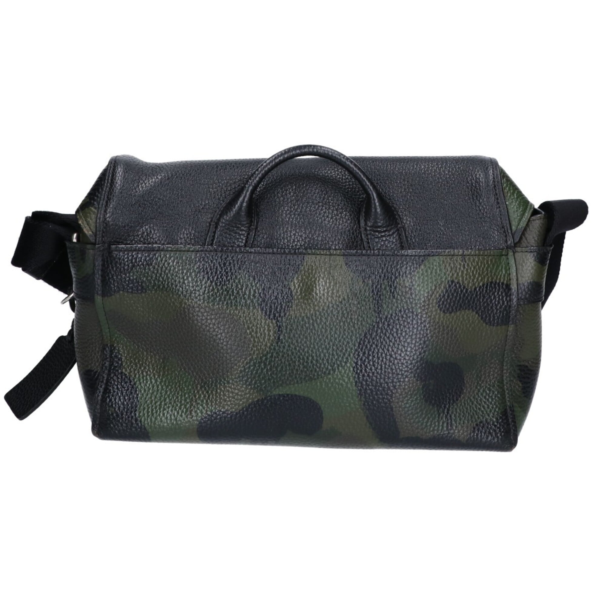 Coach Black Khaki Leather Shoulder Bag (Pre-Owned)