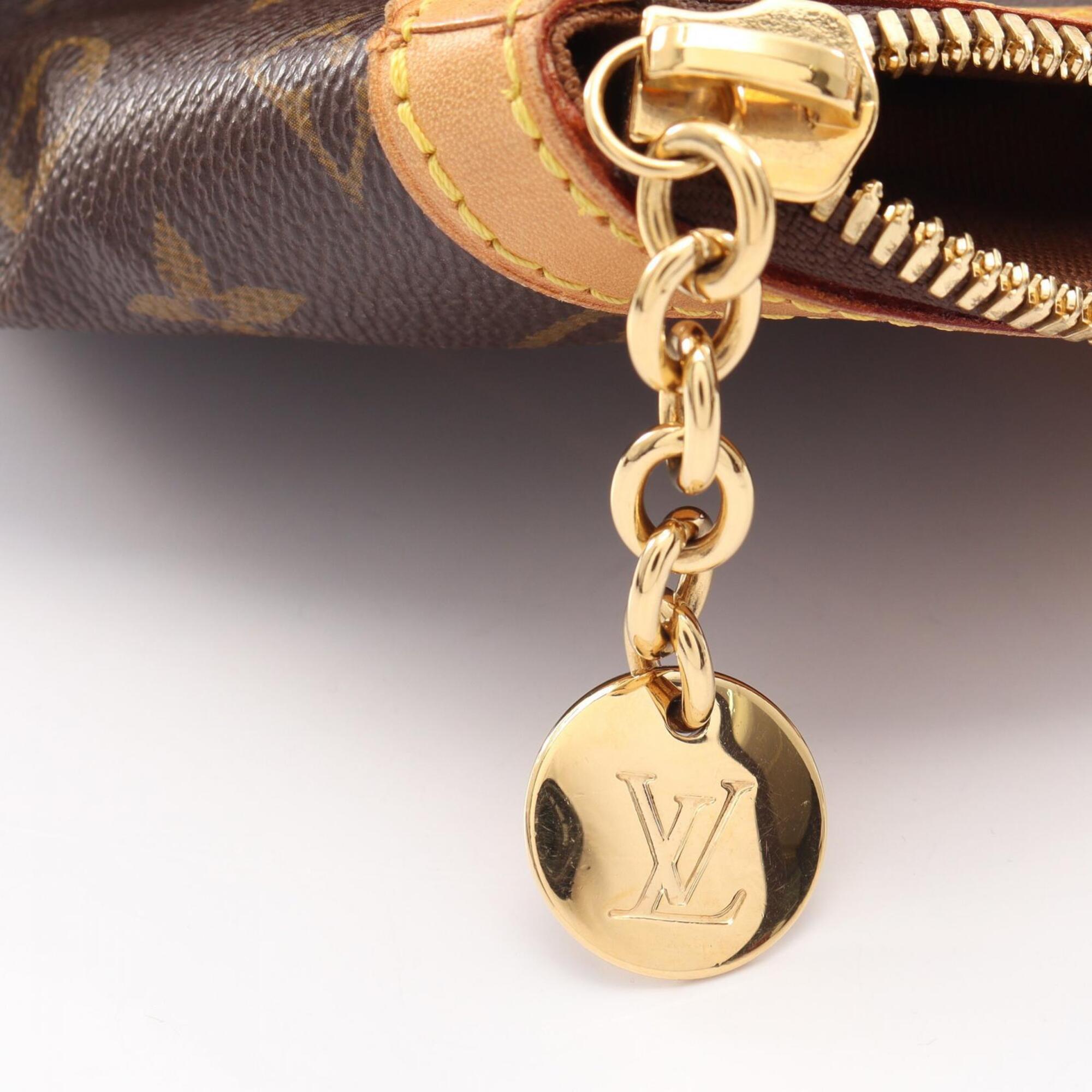 Louis Vuitton Brown Monogram Coated Canvas Leather Handbag (Pre-Owned)