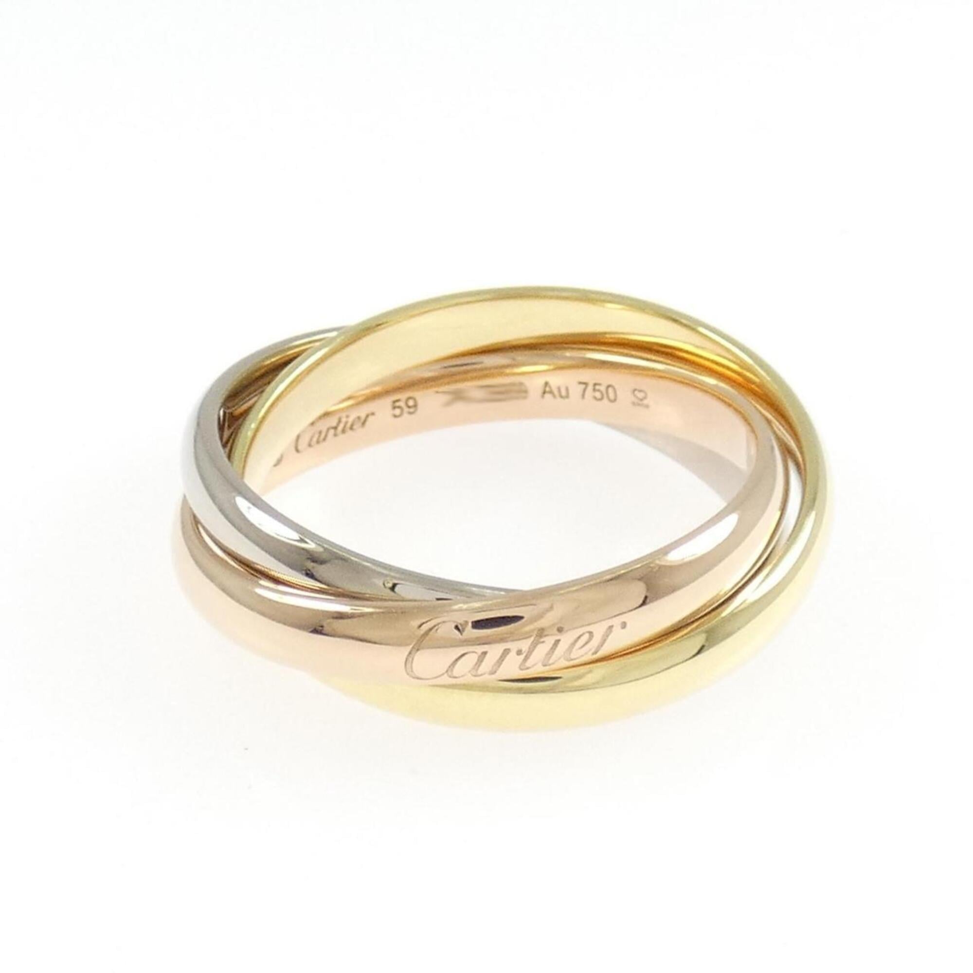 Cartier Yellow Gold (18K) Pink Gold (18K) White Gold (18K) Band Ring (Pre-Owned)