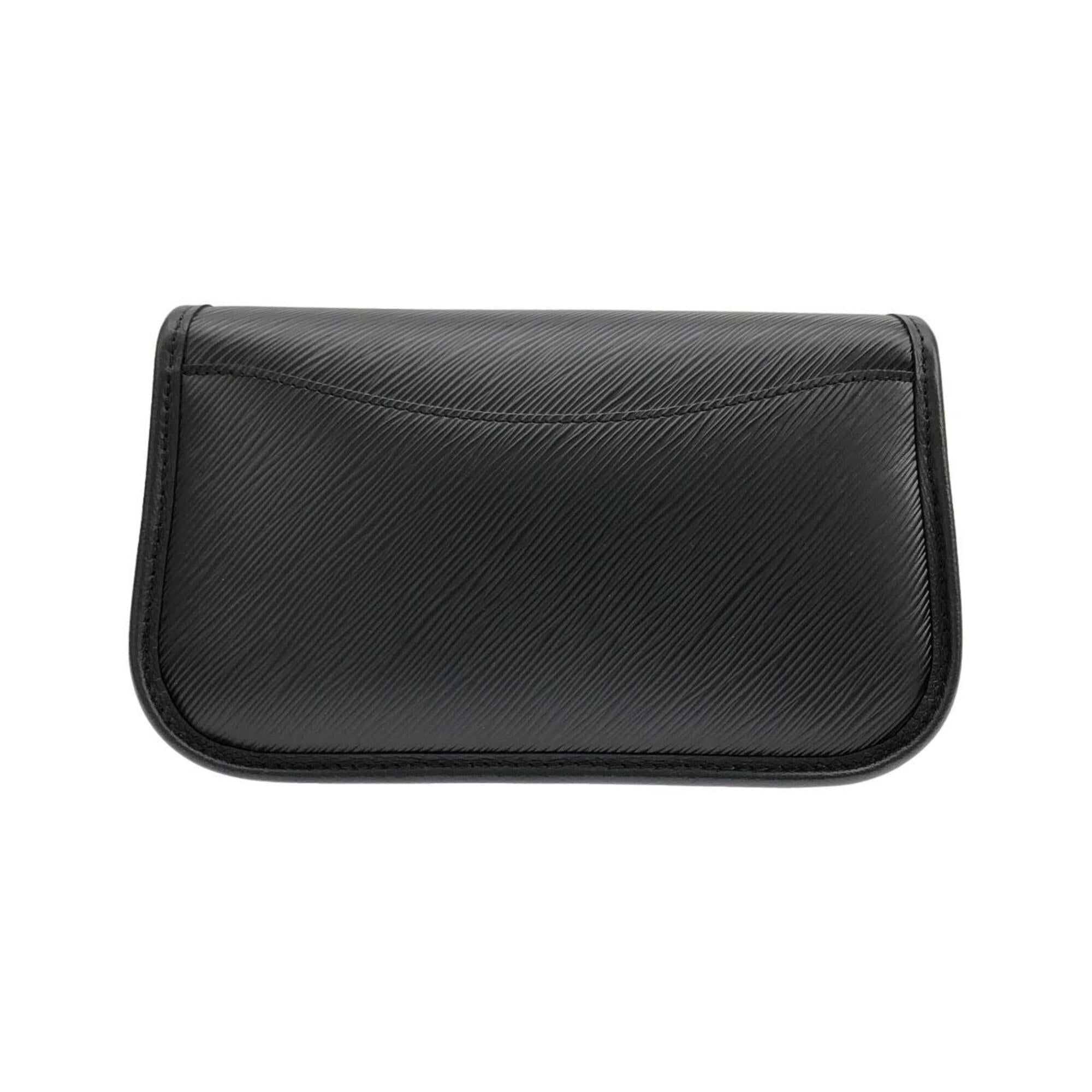 Louis Vuitton Black Leather Shoulder Bag (Pre-Owned)