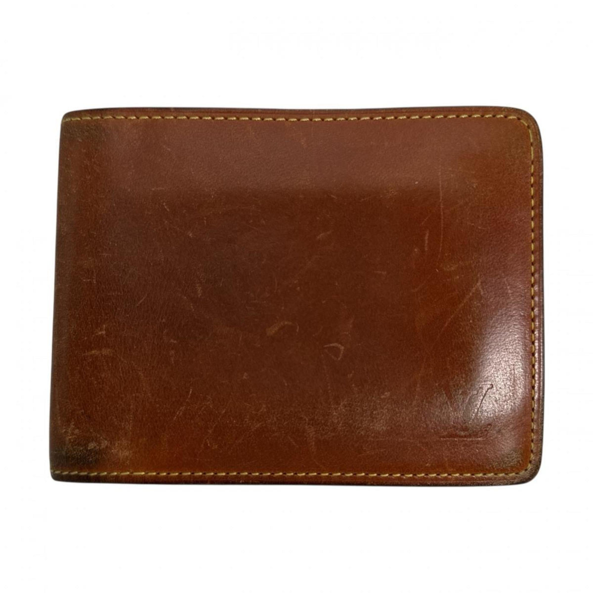 Louis Vuitton Nomad Brown Leather Wallet (Bi-Fold) (Pre-Owned)