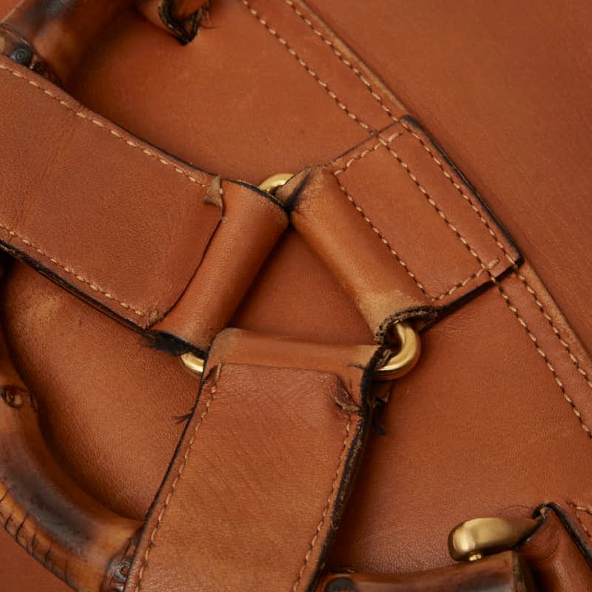 Gucci Brown Leather Backpack (Pre-Owned)