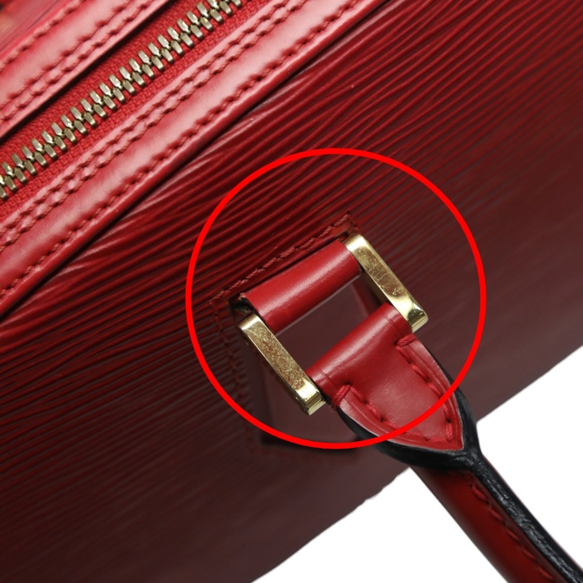 Louis Vuitton Castilian Red Epi Leather Handbag (Pre-Owned)
