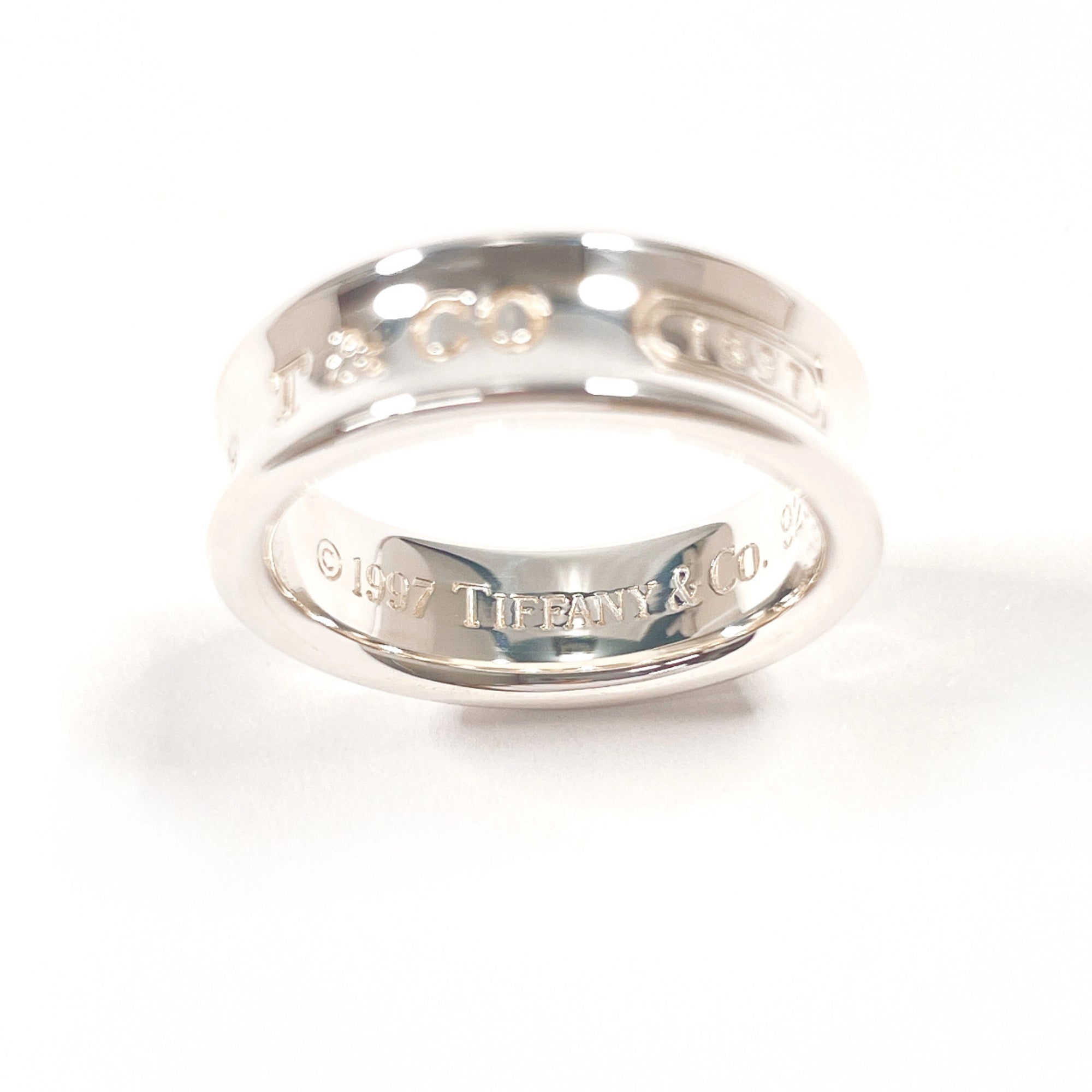 Tiffany Silver Silver 925 Band Ring (Pre-Owned)