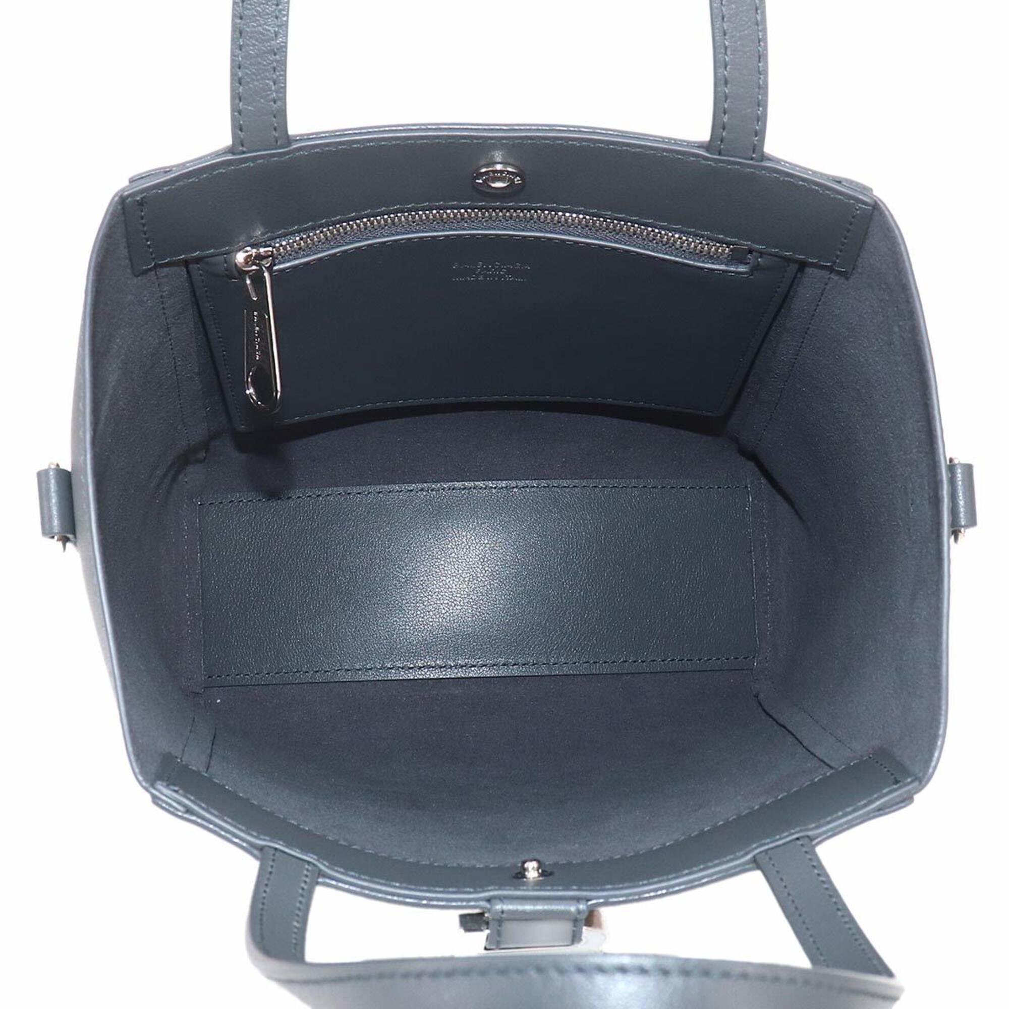 Balenciaga Gray Leather Handbag Tote Bag (Pre-Owned)