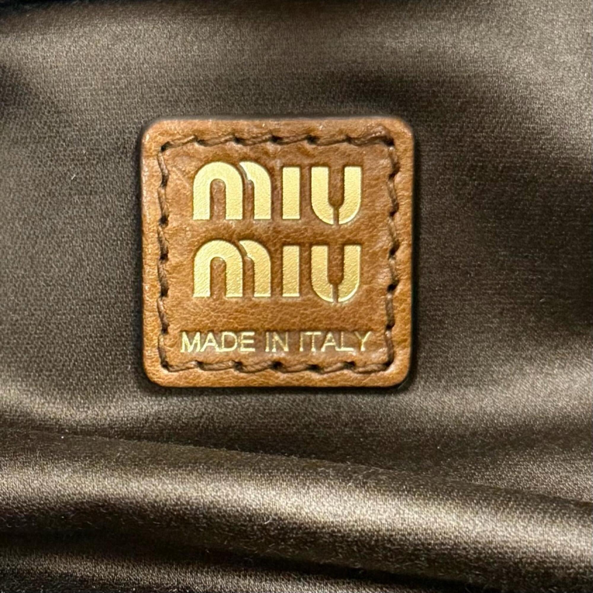 Miu Miu Brown Leather Handbag (Pre-Owned)