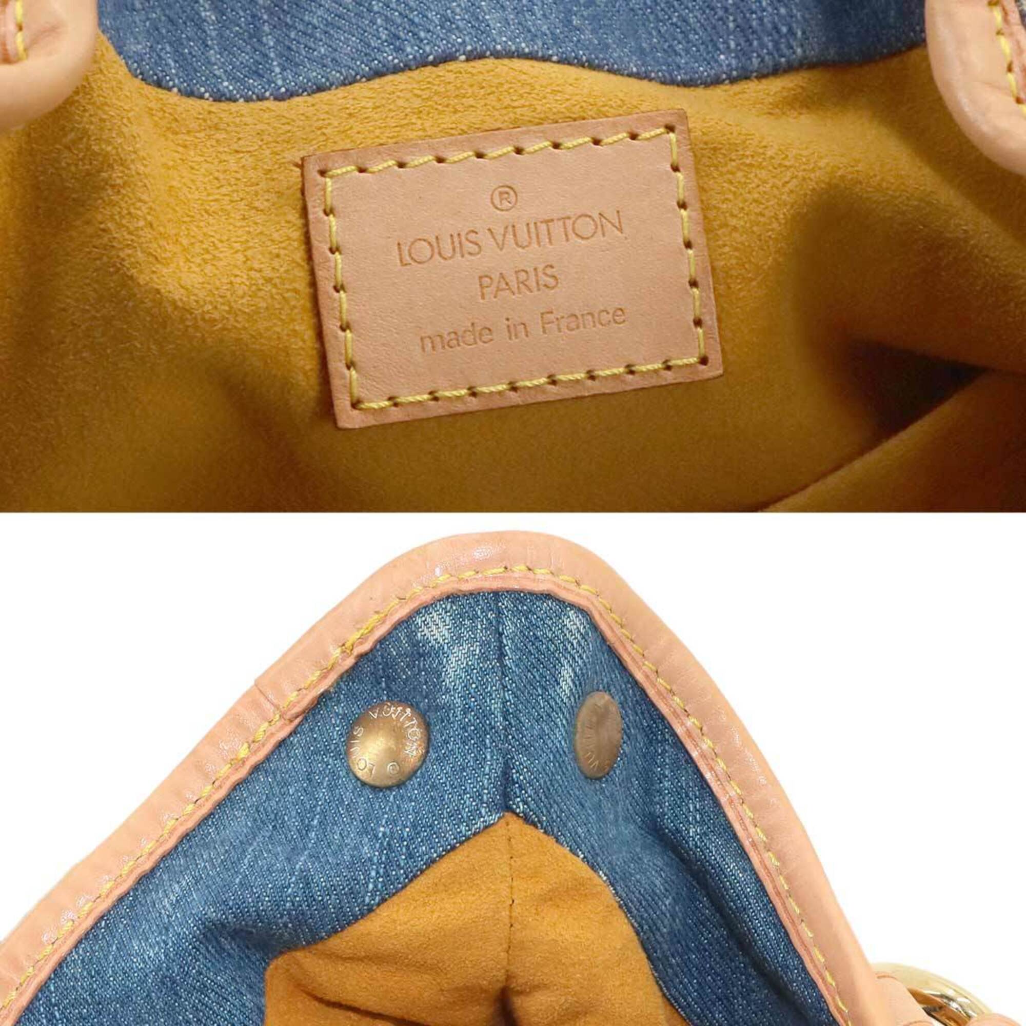Louis Vuitton Blue Monogram Denim Canvas Handbag (Pre-Owned)