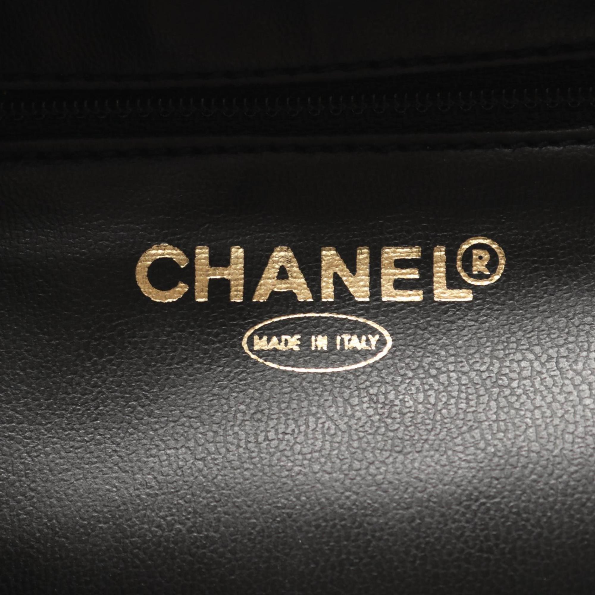Chanel Black Leather Handbag (Pre-Owned)