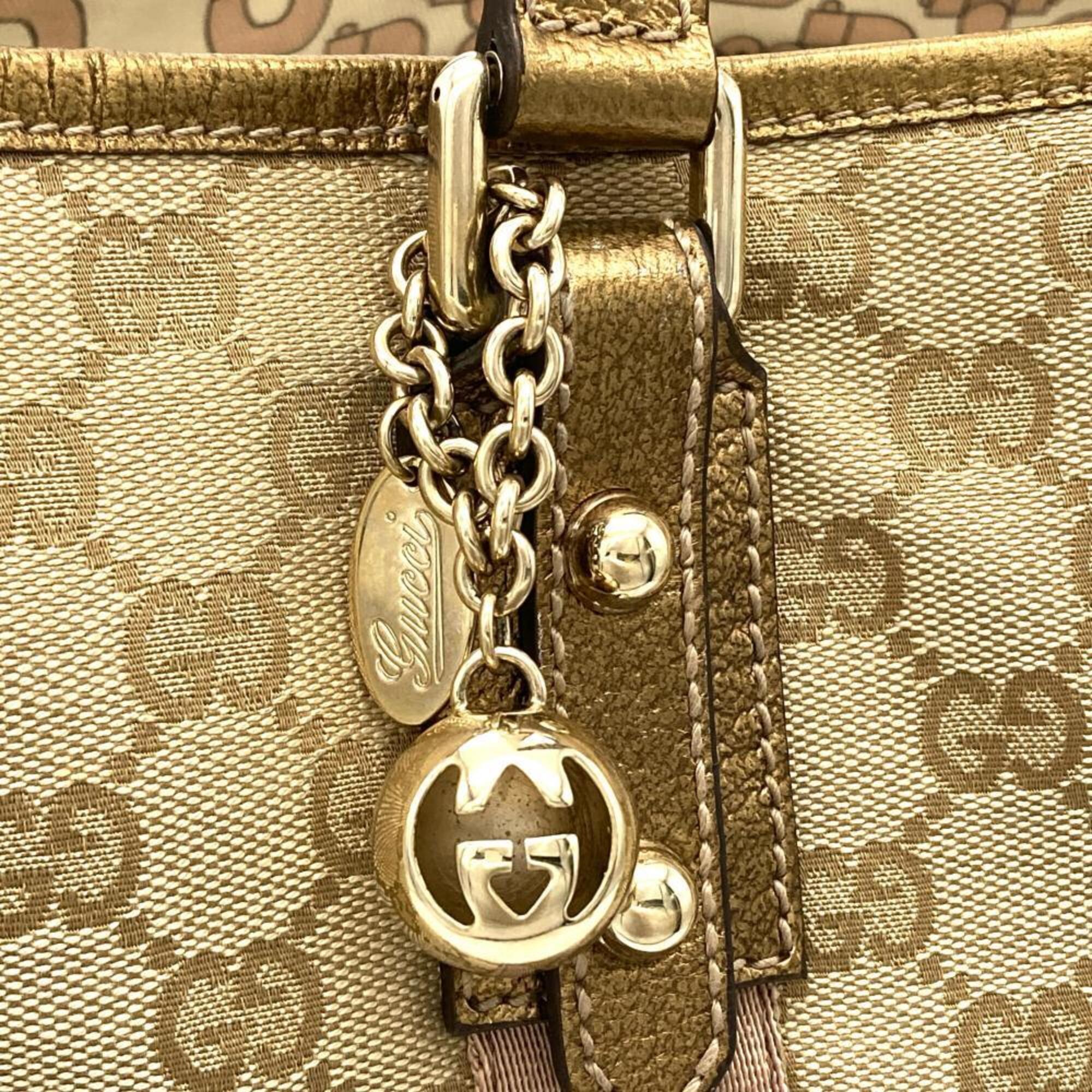 Gucci Beige Gg Canvas Tote Bag (Pre-Owned)