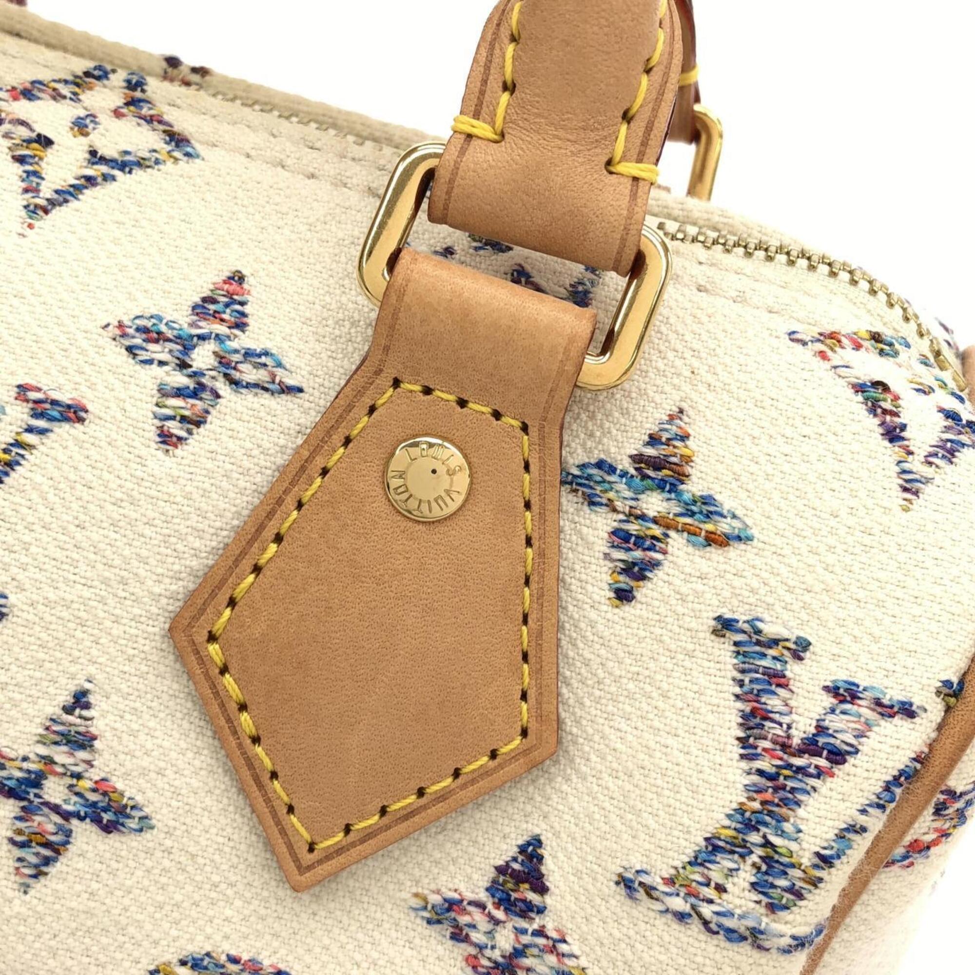 Louis Vuitton Monogram Multicolore White Jacquard Boston Bag (Pre-Owned)