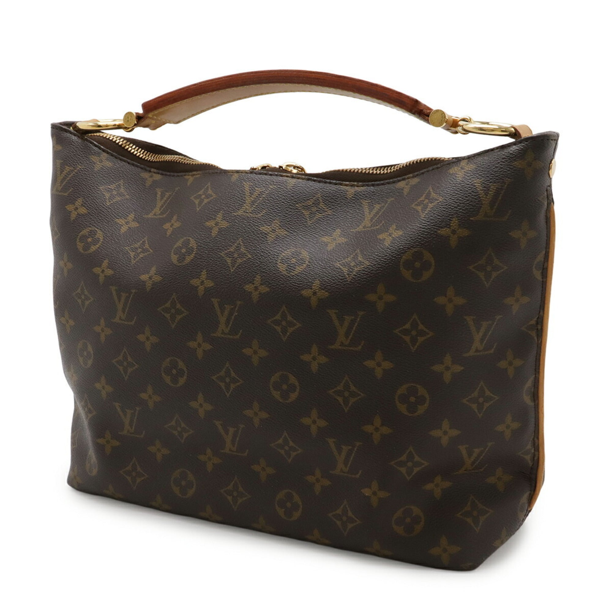 Louis Vuitton Brown Monogram Canvas Pvc Coated Canvas Shoulder Bag (Pre-Owned)
