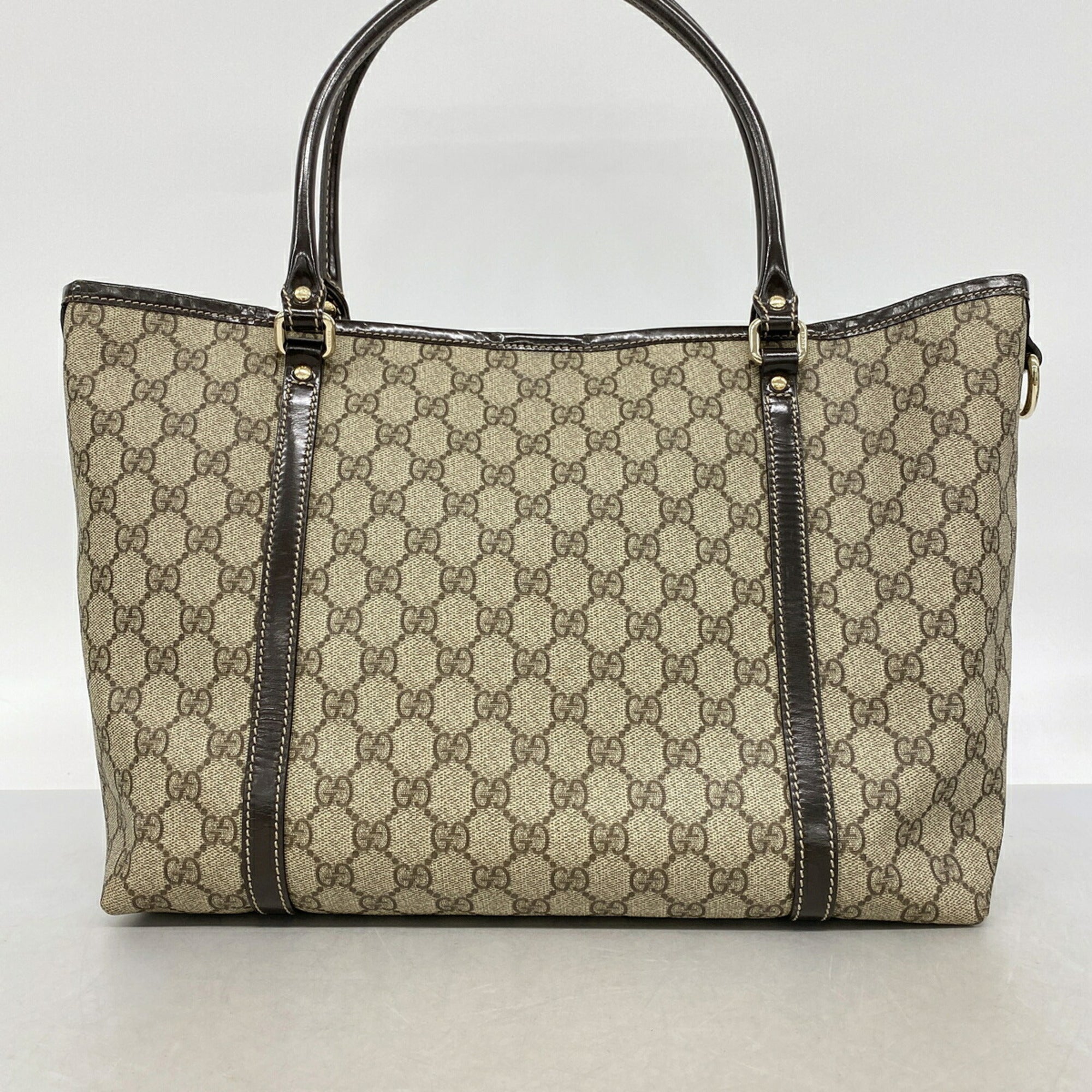 Gucci Brown Pvc Tote Bag (Pre-Owned)