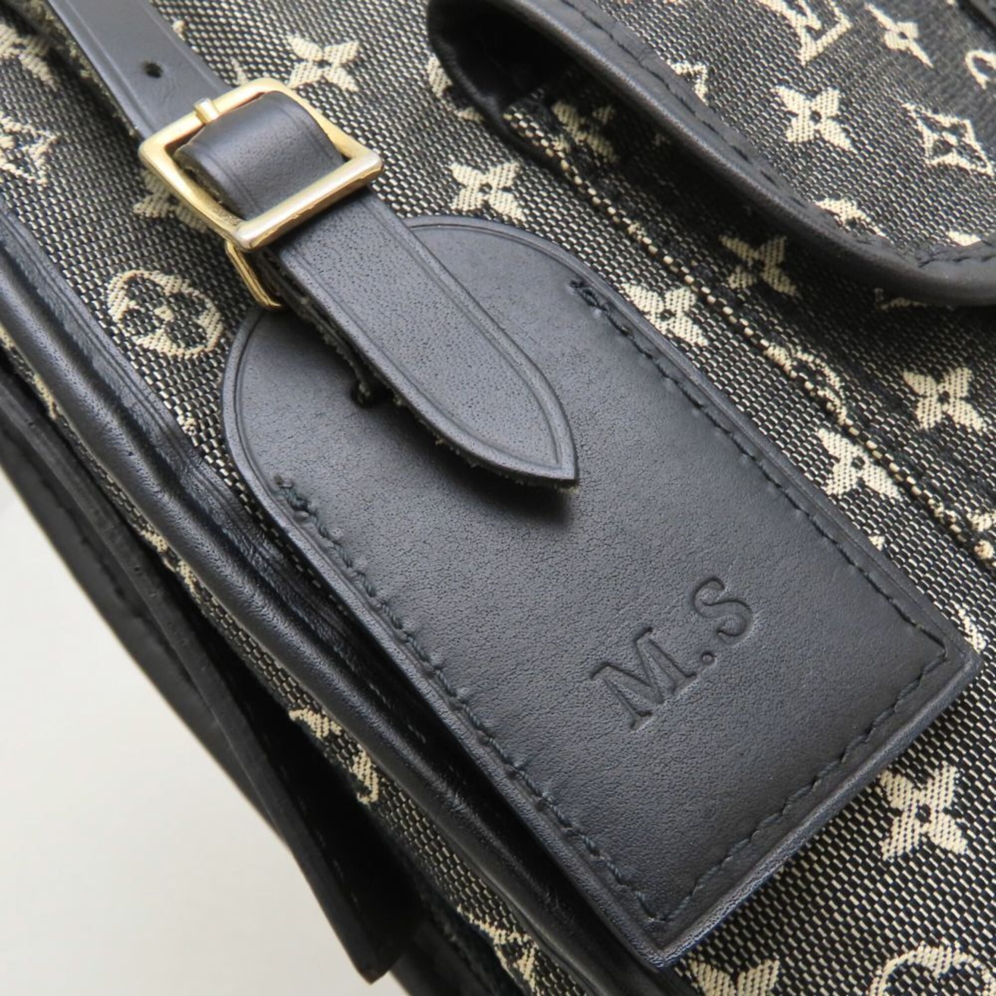 Louis Vuitton Noir Monogram Mini Canvas Leather Shoulder Bag (Pre-Owned)