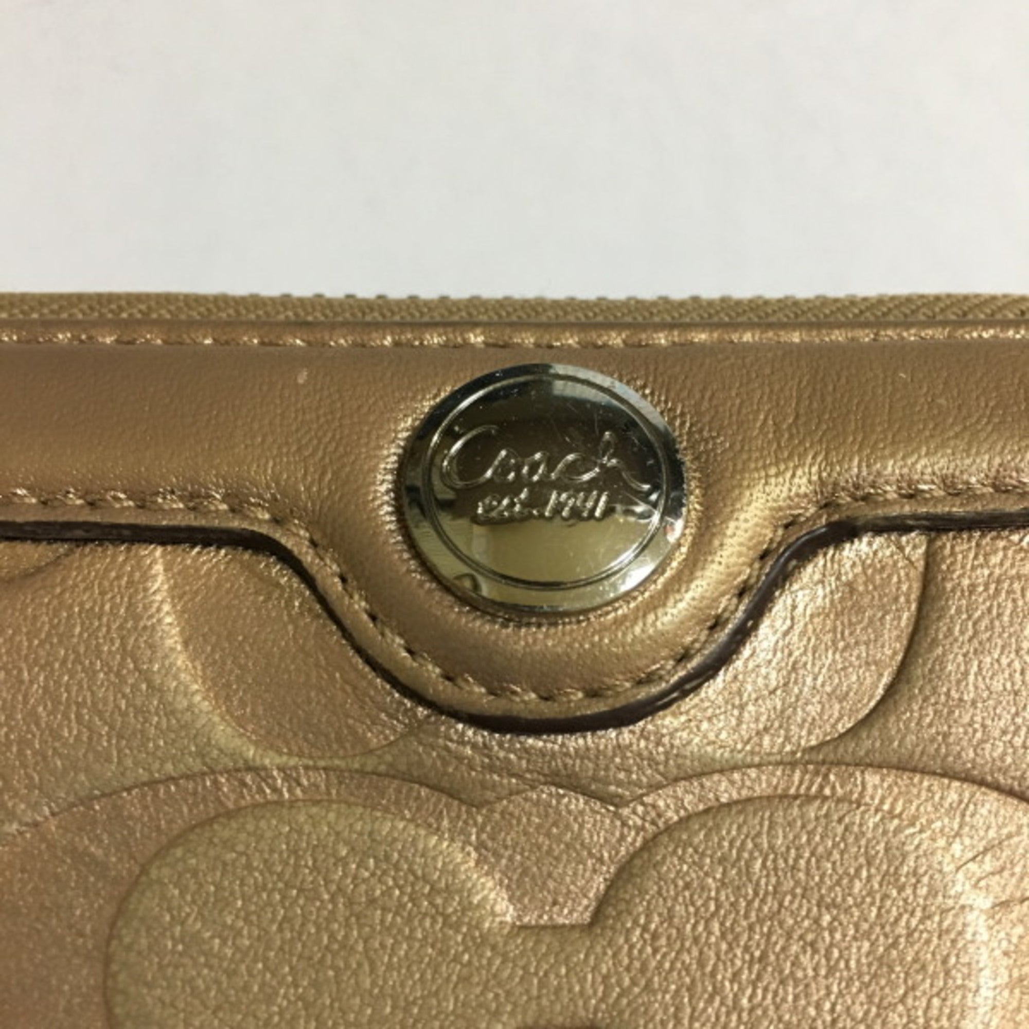 Coach Gold Long Wallet (Bi-Fold) (Pre-Owned)