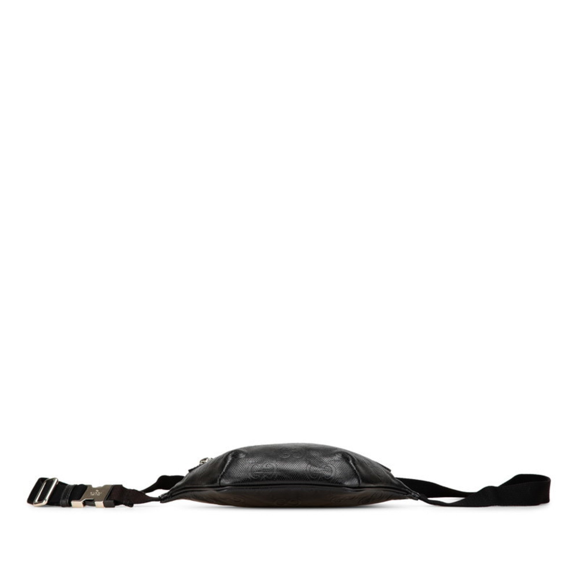 Gucci Black Leather Fanny Pack Sling Bag (Pre-Owned)