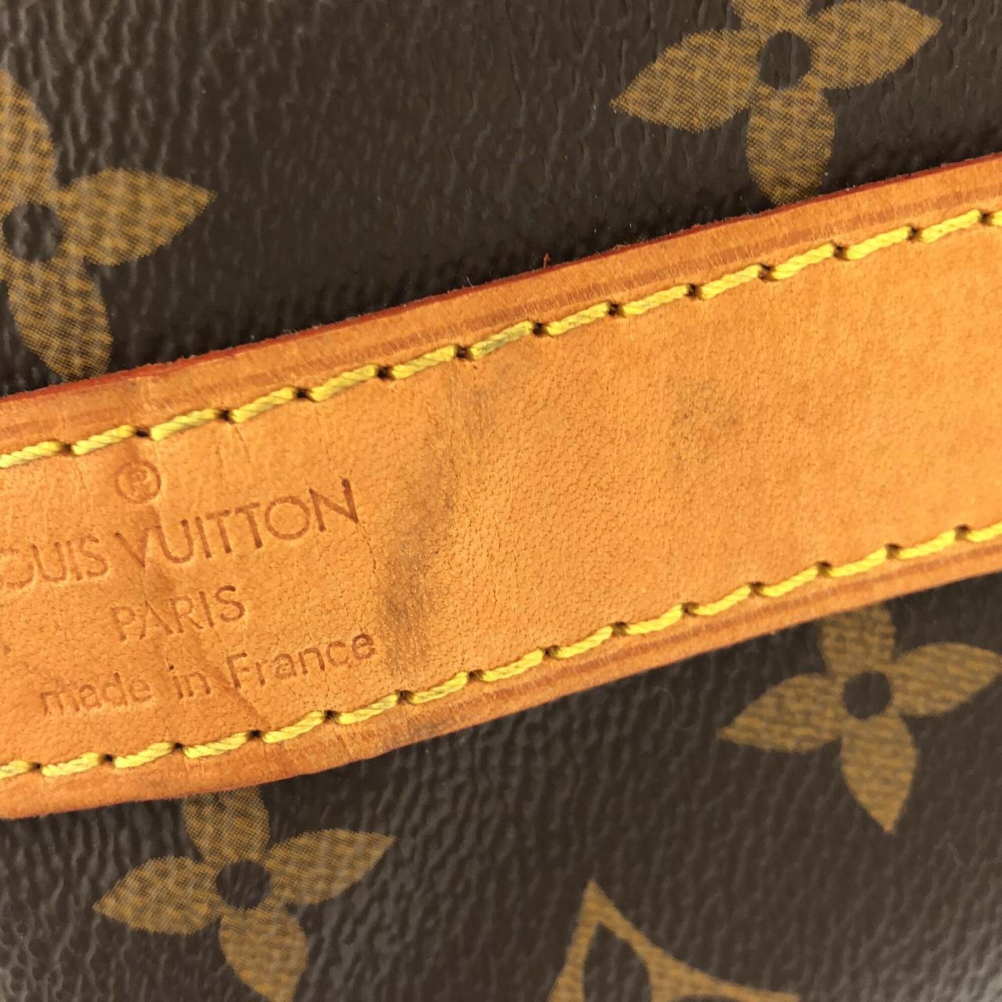 Louis Vuitton Marron Coated Canvas Boston Bag (Pre-Owned)