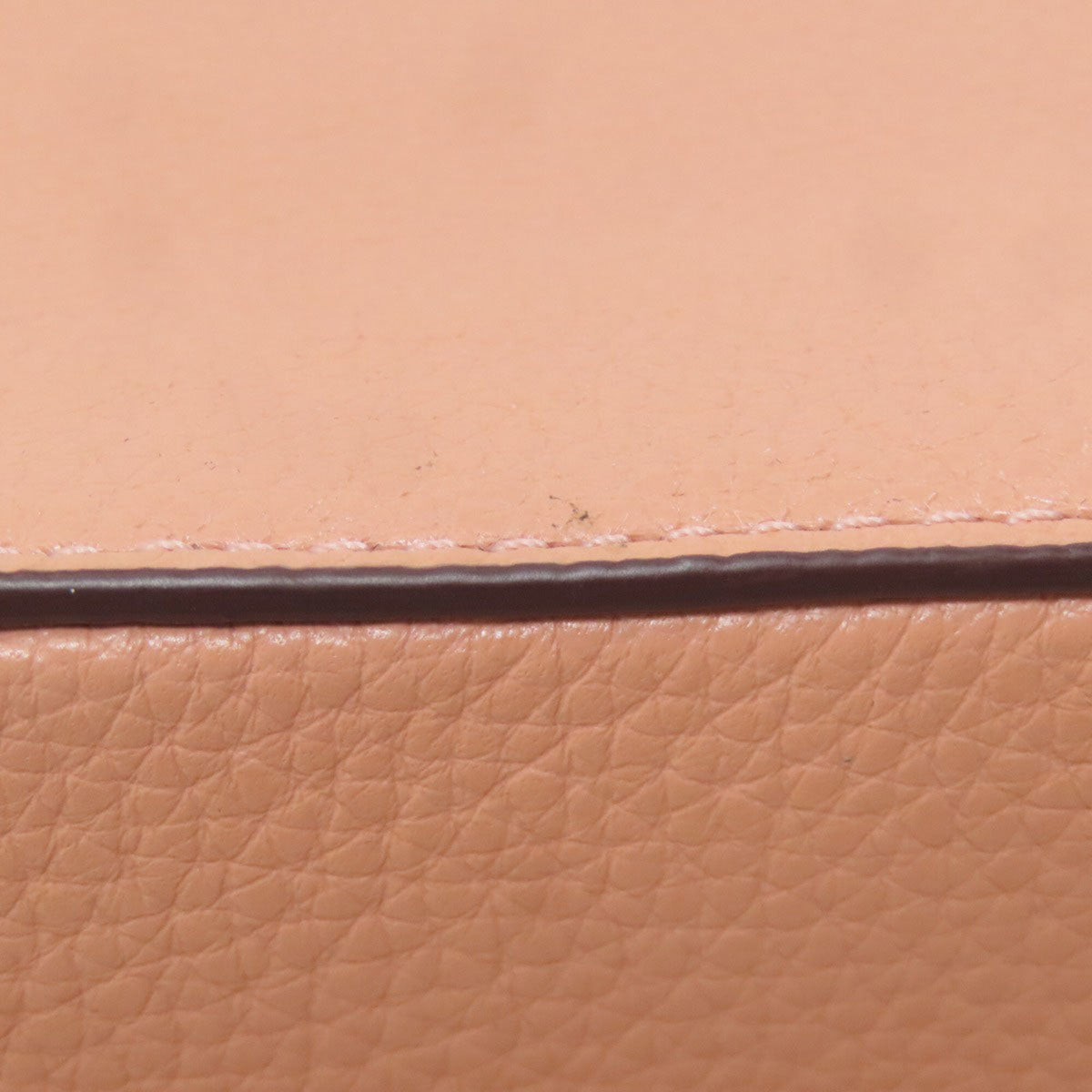 Coach Salmon Pink Leather Shoulder Bag (Pre-Owned)